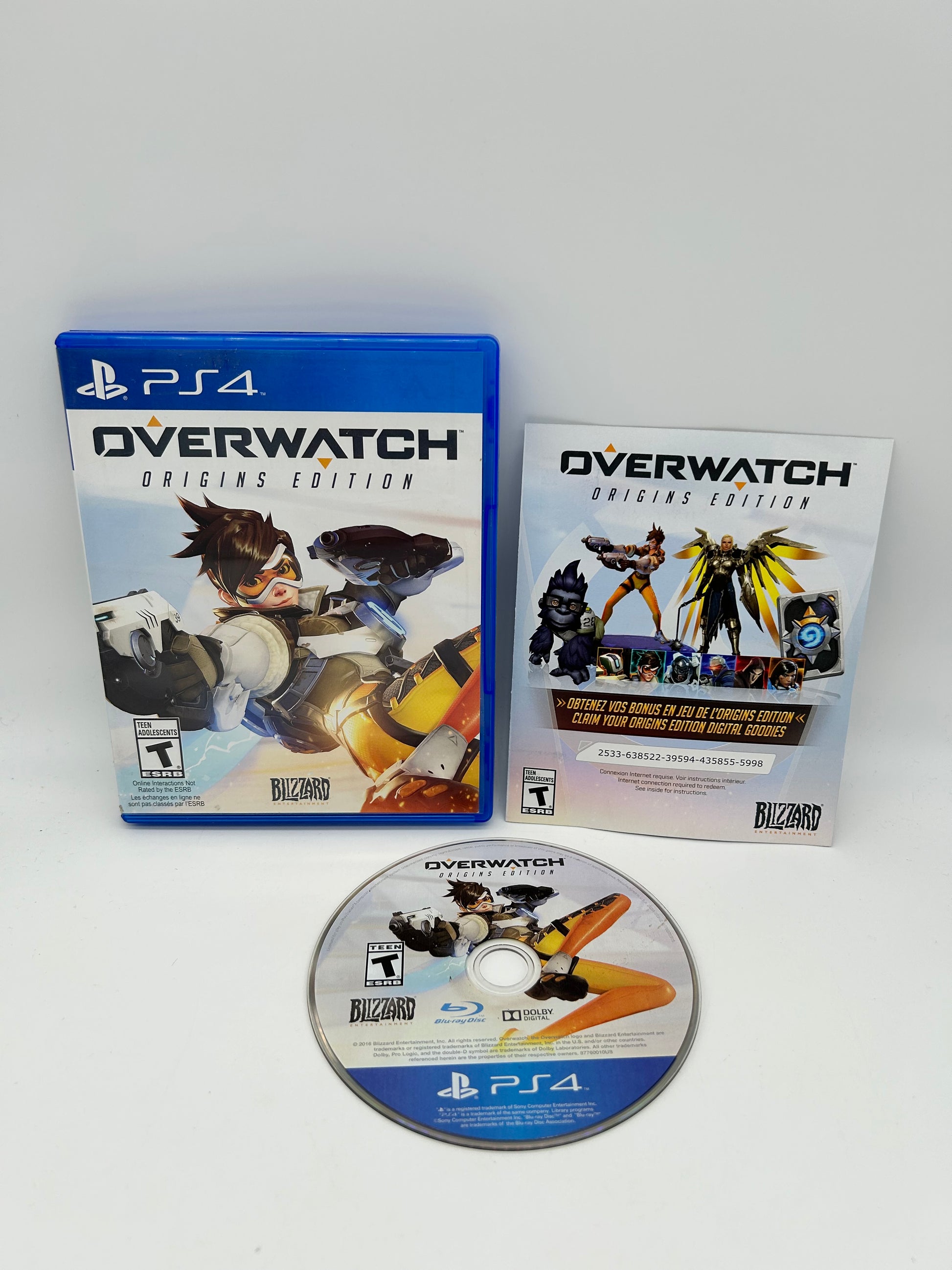 PiXEL-RETRO.COM : SONY PLAYSTATION 4 (PS4) COMPLETE CIB BOX MANUAL GAME NTSC OVERWATCH ORIGINS EDITION