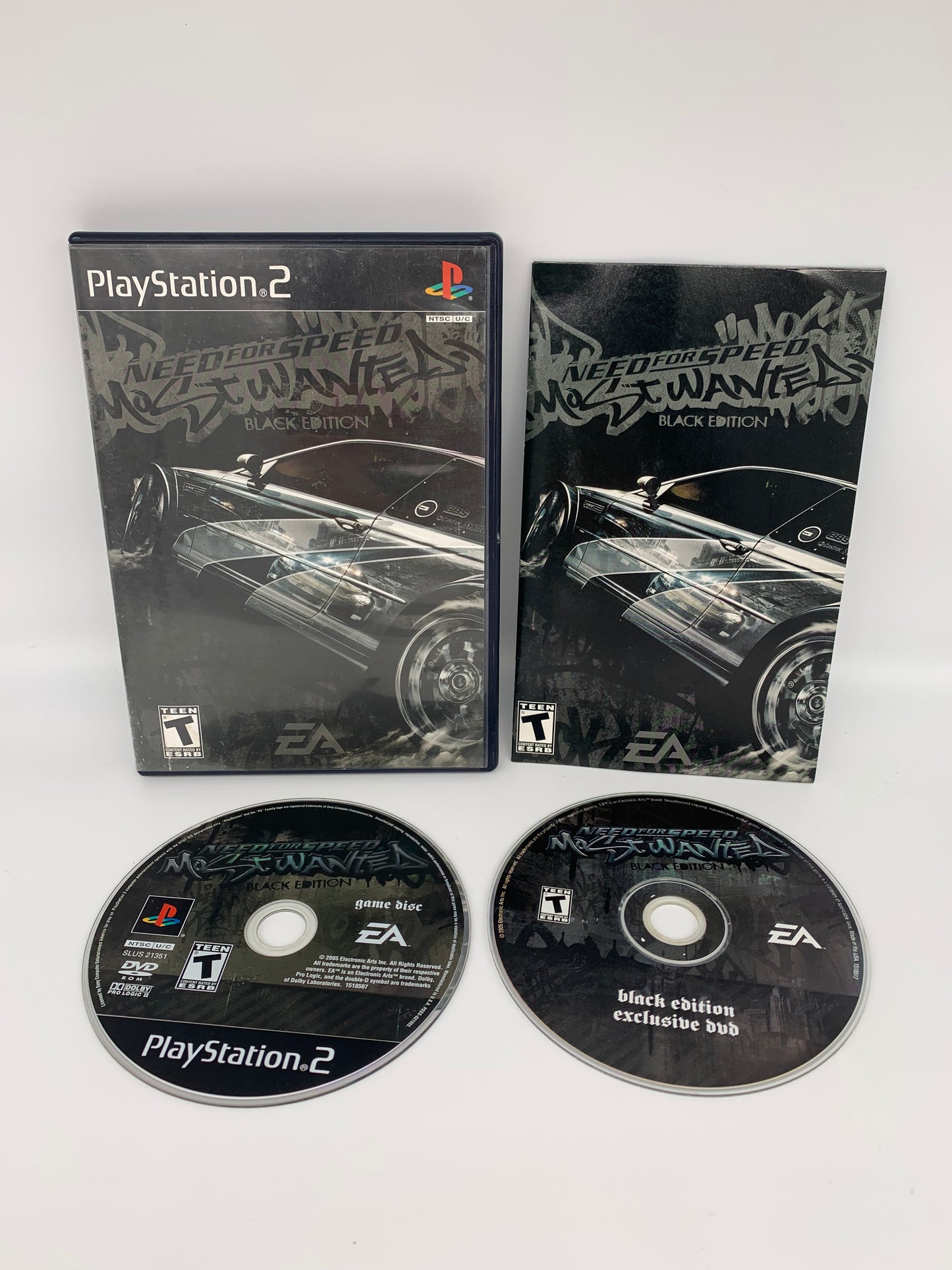 PiXEL-RETRO.COM : SONY PLAYSTATION 2 (PS2) COMPLET CIB BOX MANUAL GAME NTSC NEED FOR SPEED MOST WANTED BLACK EDITION