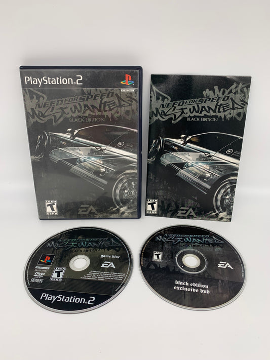 PiXEL-RETRO.COM : SONY PLAYSTATION 2 (PS2) COMPLET CIB BOX MANUAL GAME NTSC NEED FOR SPEED MOST WANTED BLACK EDITION