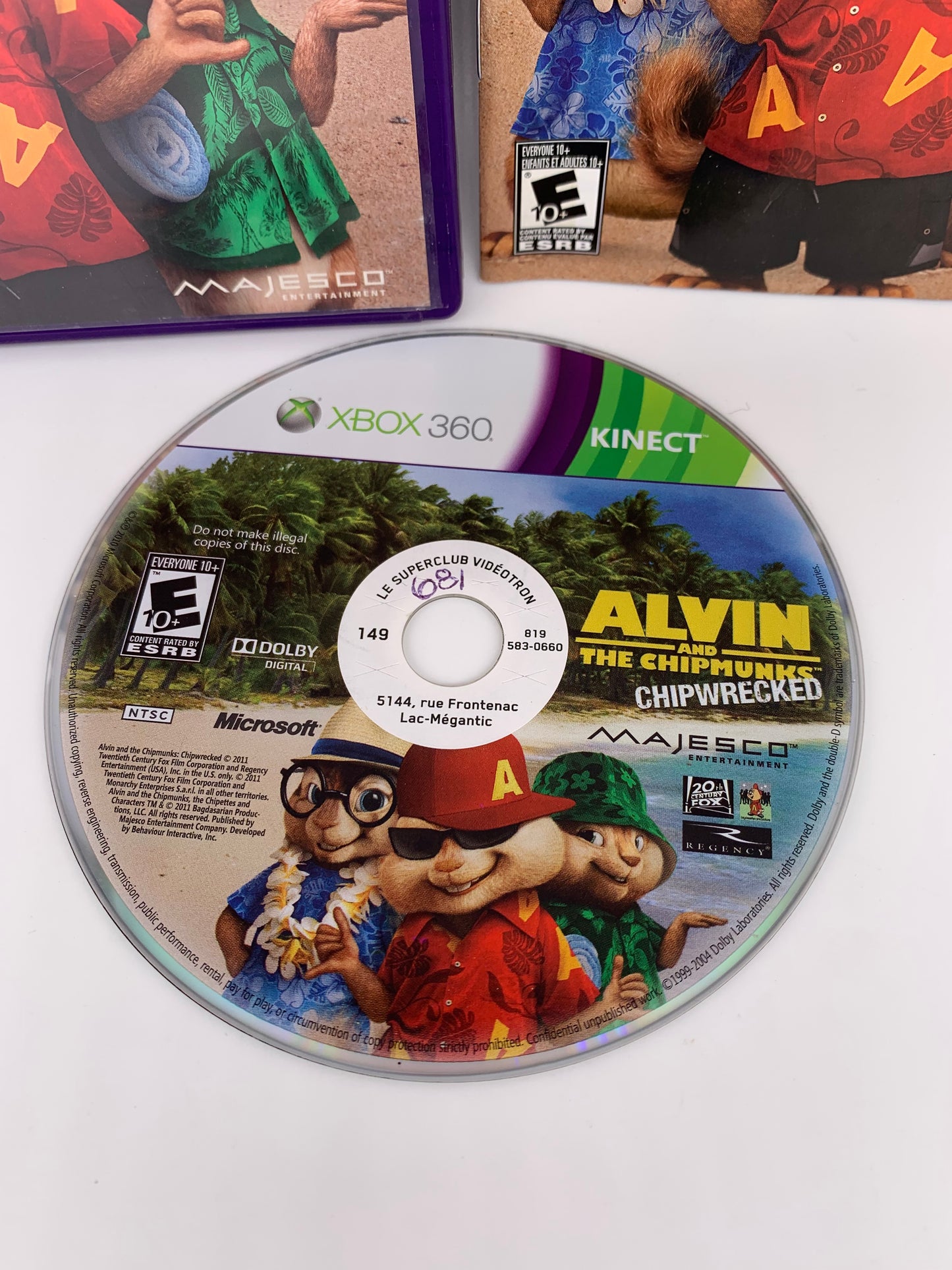 MiCROSOFT XBOX 360 | ALViN AND THE CHiPMUNKS CHiPWRECKED