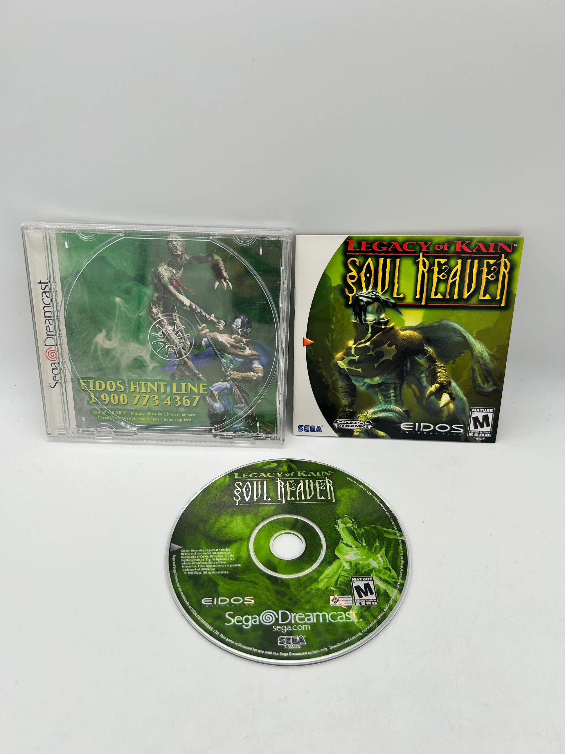 PiXEL-RETRO.COM : SEGA DREAMCAST COMPLETE (CIB) GAME BOX INSTRUCTION MANUAL NTSC LEGACY OF KAIN SOUL REAVER