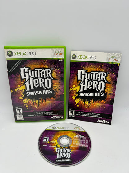 PiXEL-RETRO.COM : MICROSOFT XBOX 360 COMPLETE CIB BOX MANUAL GAME NTSC GUITAR HERO SMASH HITS