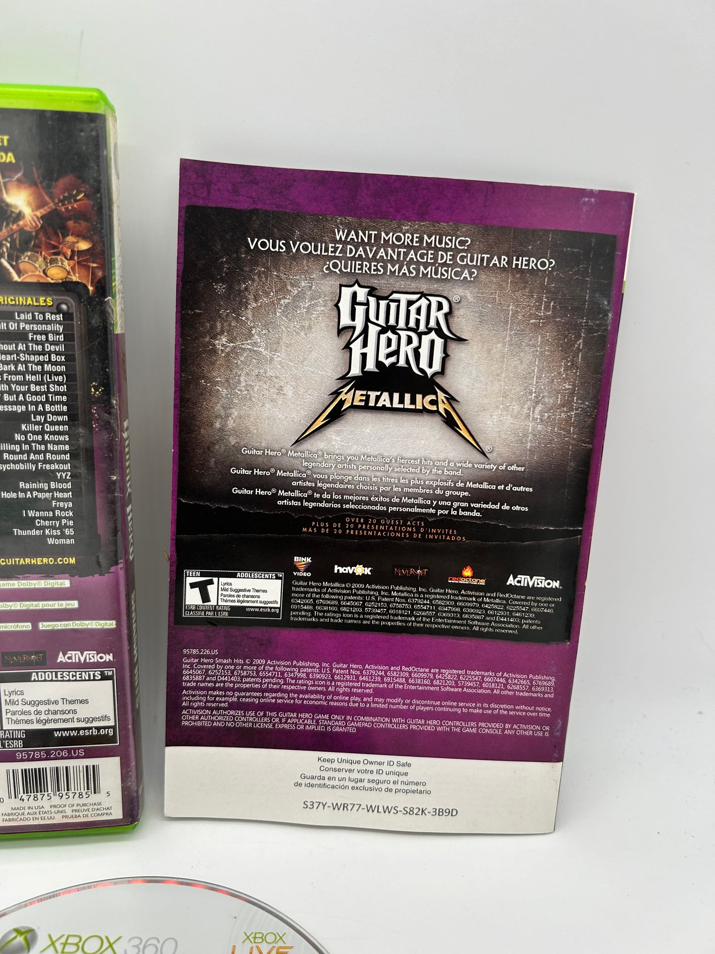 Microsoft XBOX 360 | GUITAR HERO SMASH HiTS