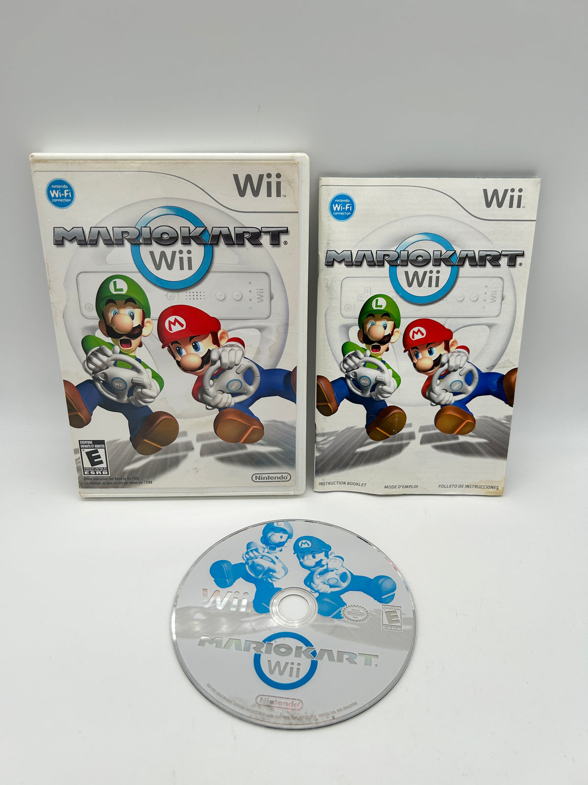 PiXEL-RETRO.COM : NINTENDO WII COMPLET CIB BOX MANUAL GAME NTSC MARIO KART WII