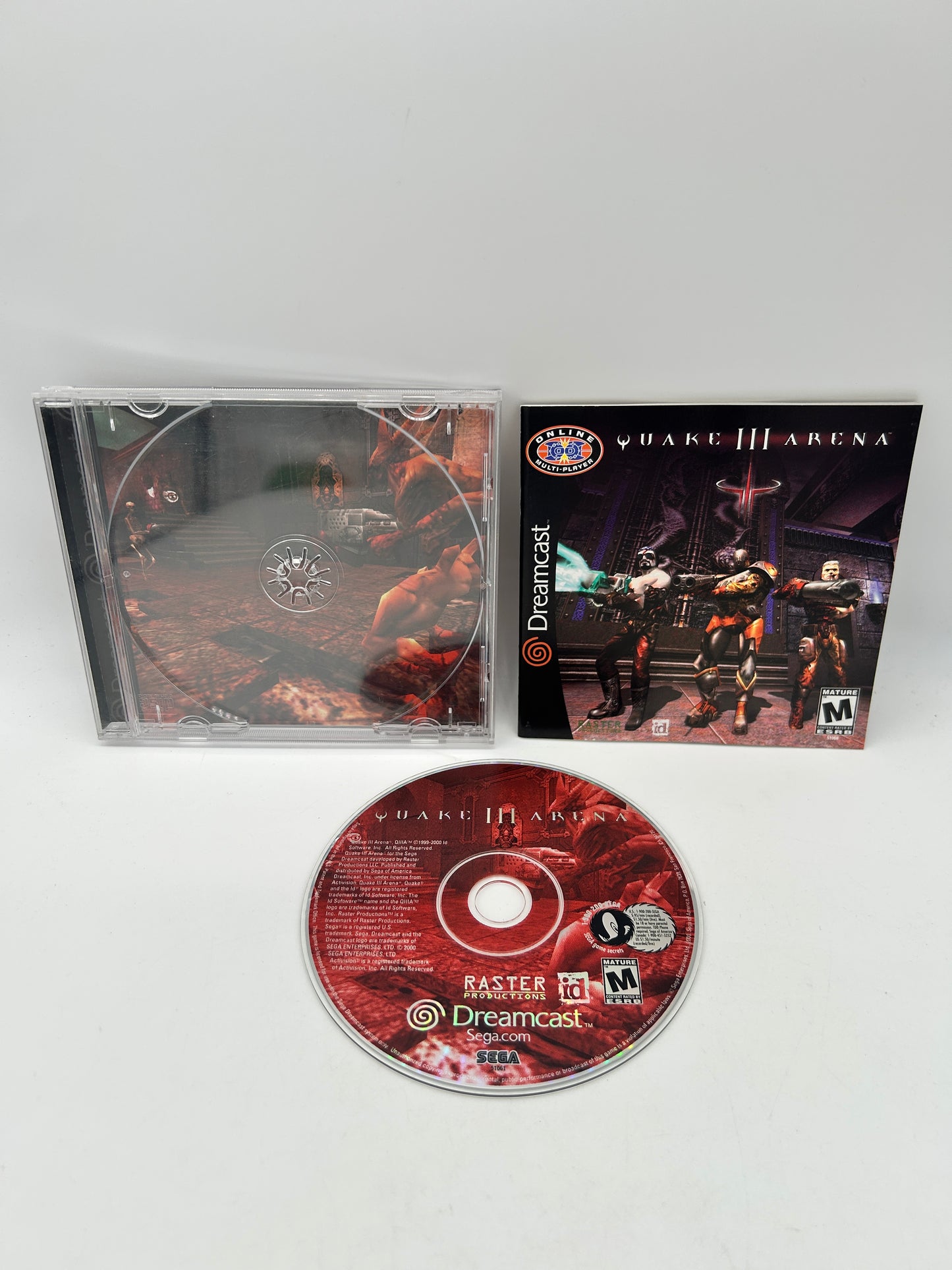 PiXEL-RETRO.COM : SEGA DREAMCAST COMPLETE (CIB) GAME BOX INSTRUCTION MANUAL NTSC QUAKE III ARENA