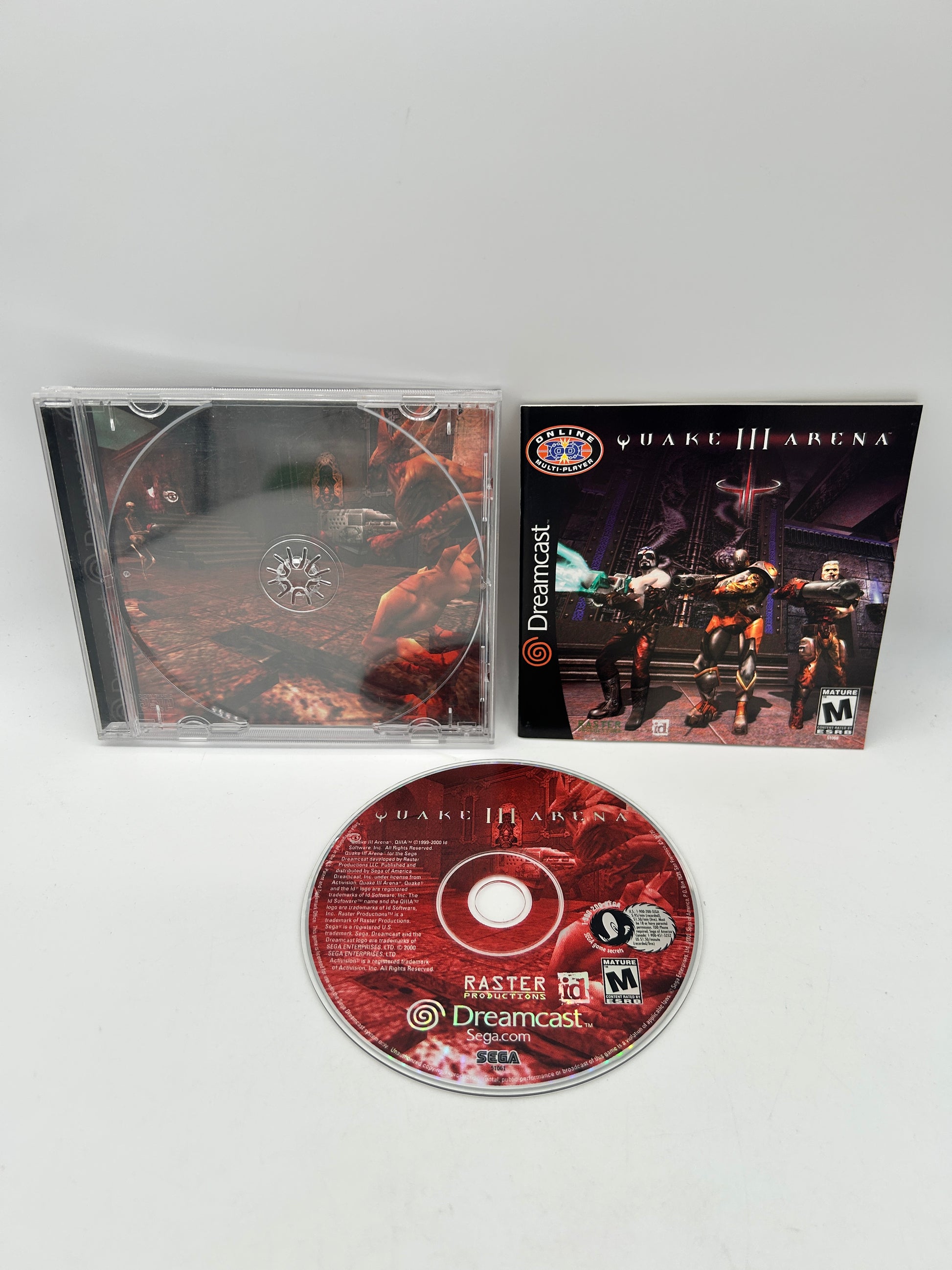 PiXEL-RETRO.COM : SEGA DREAMCAST COMPLETE (CIB) GAME BOX INSTRUCTION MANUAL NTSC QUAKE III ARENA