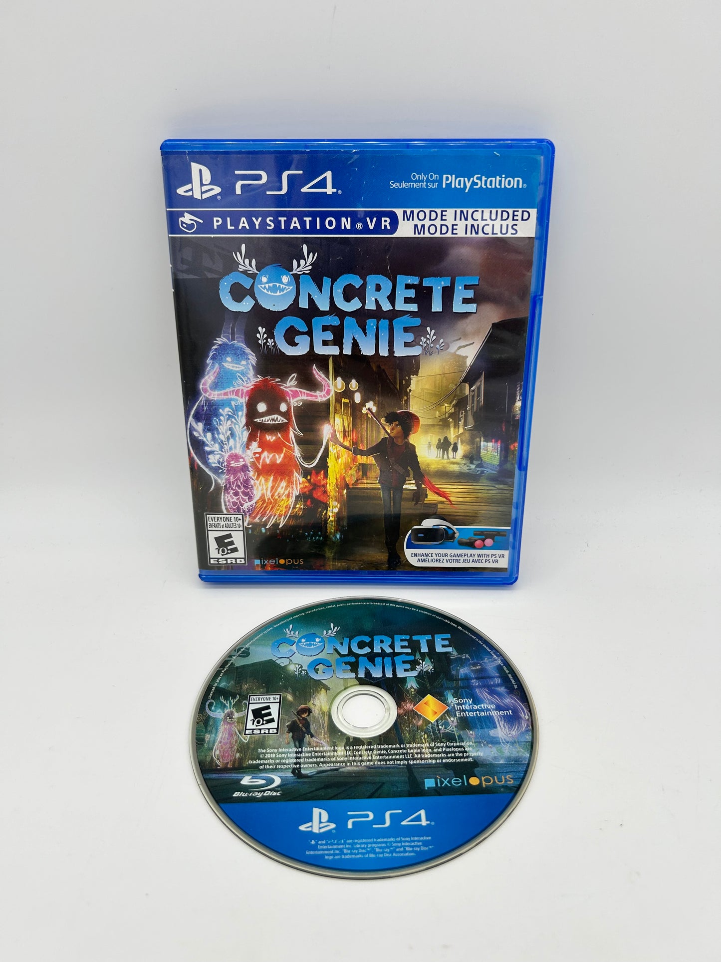 PiXEL-RETRO.COM : SONY PLAYSTATION 4 (PS4) COMPLETE CIB BOX MANUAL GAME NTSC CONCRETE GENIE