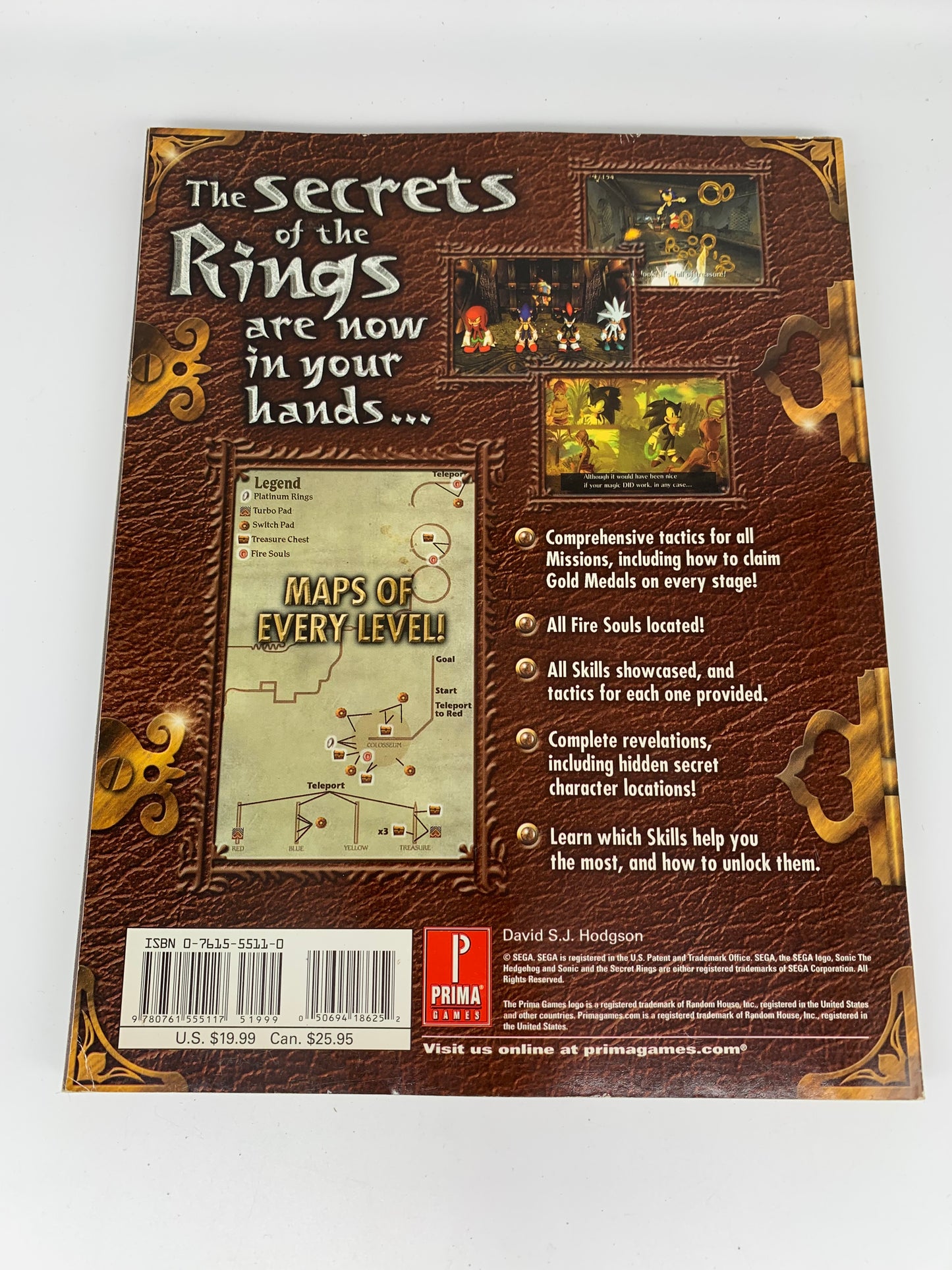 SONiC AND THE SECRET RiNGS STRATEGY GUiDE PRiMA GAMES