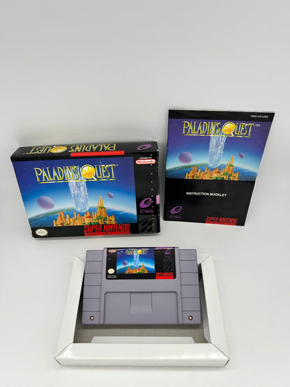 PiXEL-RETRO.COM : SUPER NINTENDO NES (SNES) COMPLETE CIB BOX MANUAL POSTER MAP GAME NTSC PALADIN'S QUEST
