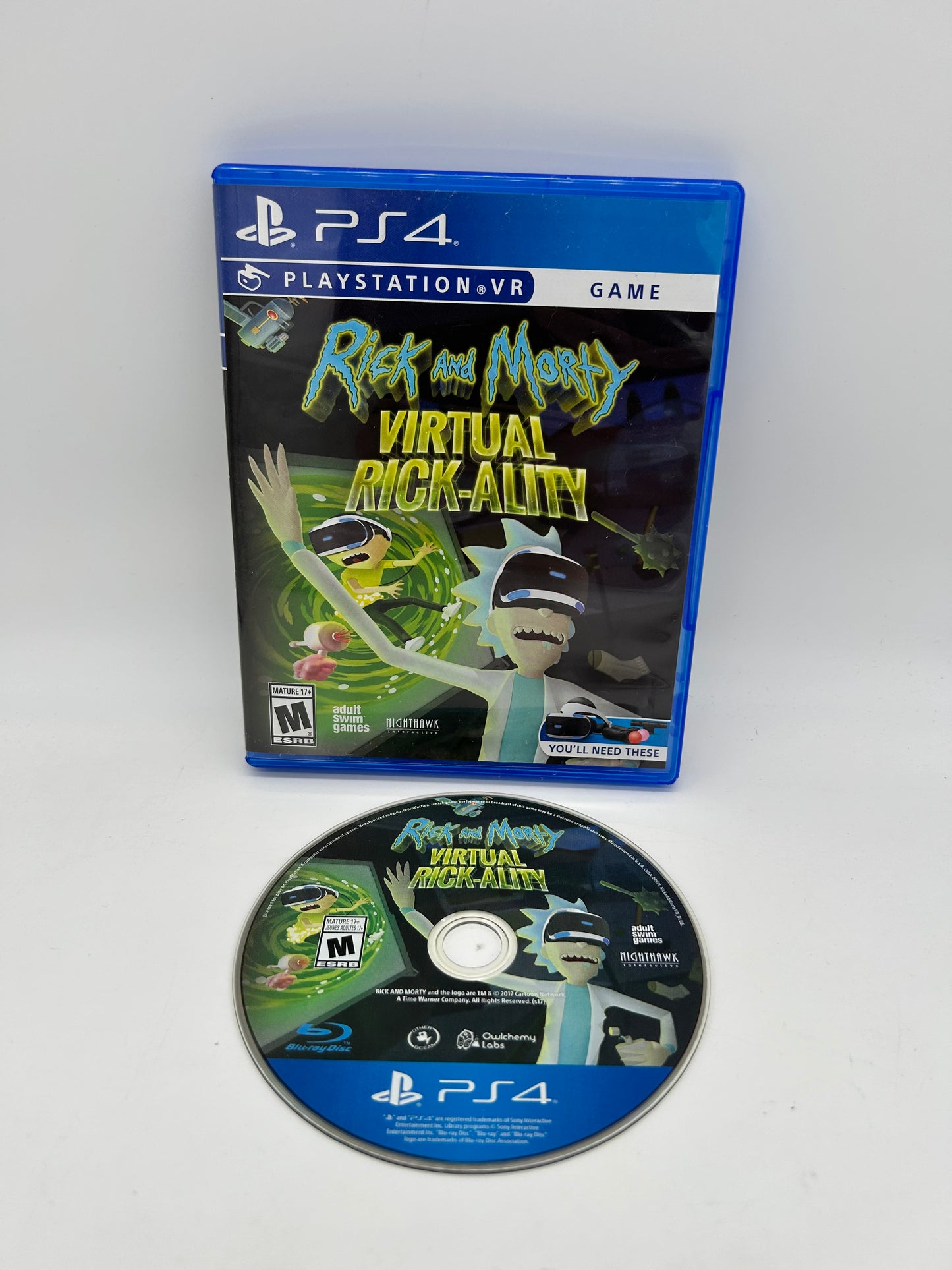 PiXEL-RETRO.COM : SONY PLAYSTATION 4 (PS4) COMPLETE CIB BOX MANUAL GAME NTSC RICK AND MORTY VIRTUAL RICK-ALITY