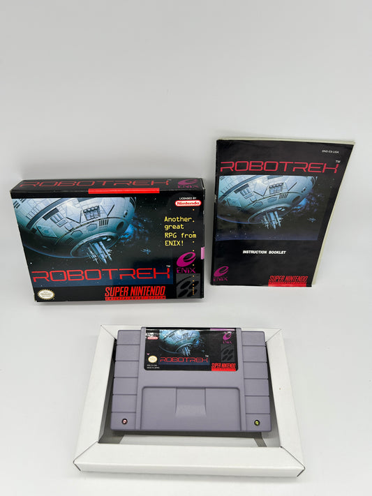 PiXEL-RETRO.COM : SUPER NINTENDO NES (SNES) COMPLETE CIB BOX MANUAL POSTER MAP GAME NTSC ROBOTREK