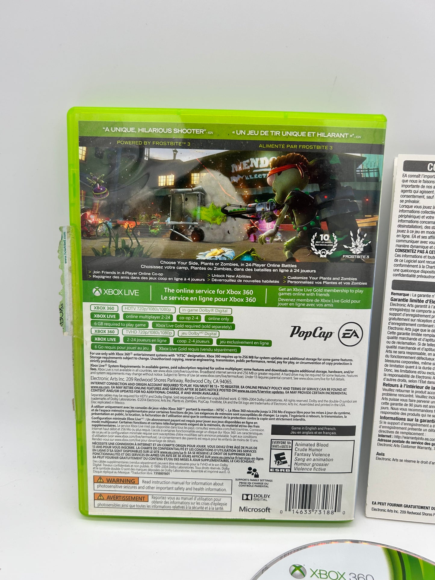 Microsoft XBOX 360 | PLANTS VS ZOMBiES GARDEN WARFARE