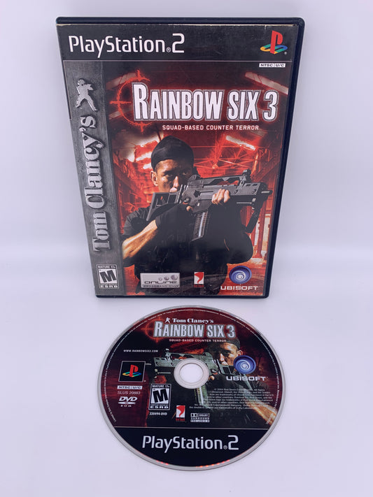 PiXEL-RETRO.COM : SONY PLAYSTATION 2 (PS2) COMPLET CIB BOX MANUAL GAME NTSC TOM CLANCY'S RAINBOW SIX 3