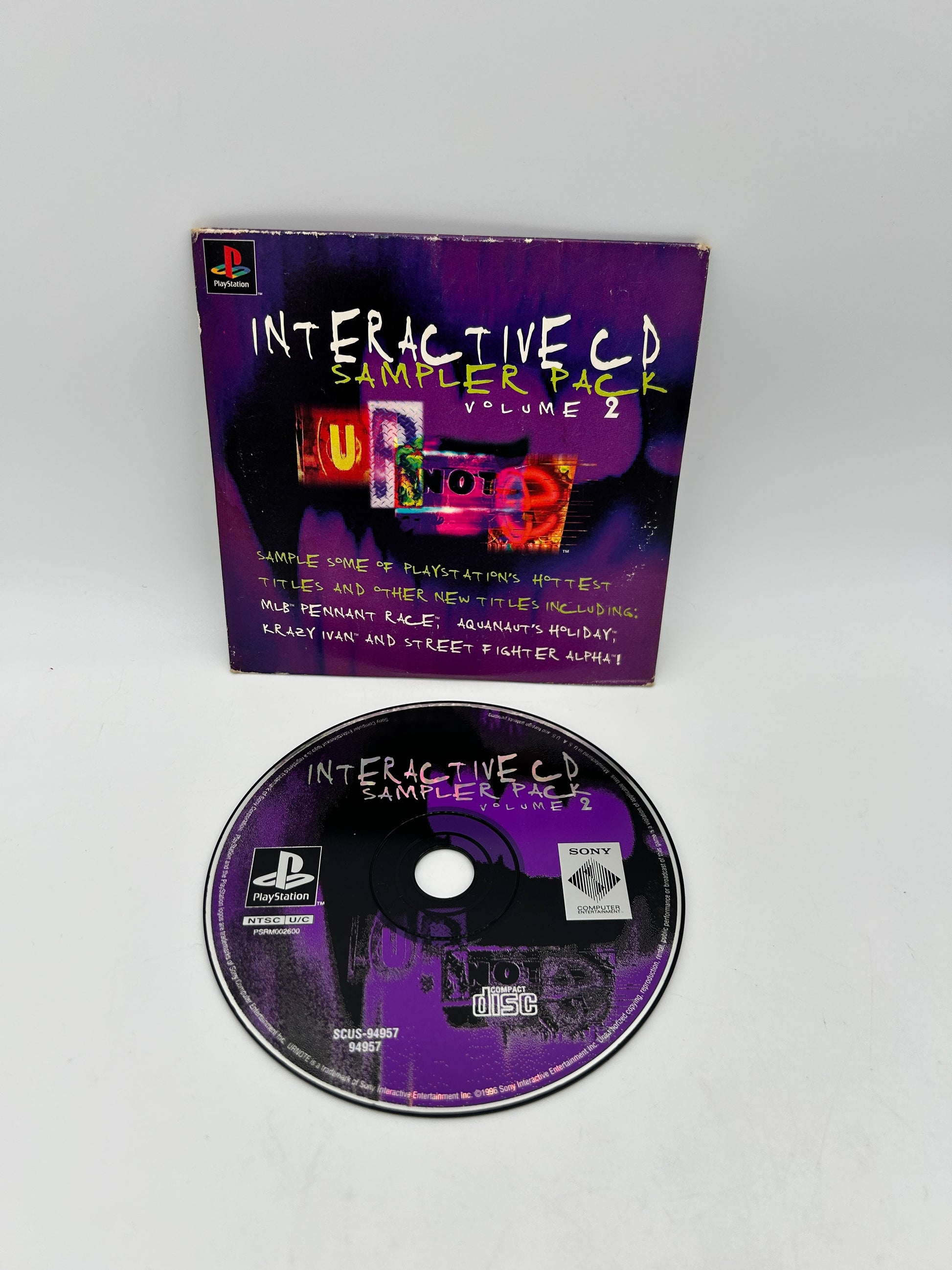 PiXEL-RETRO.COM : SONY PLAYSTATION (PS1) COMPLETE CIB BOX MANUAL GAME NTSC INTERACTIVE CD SAMPLER PACK DISK VOLUME 2