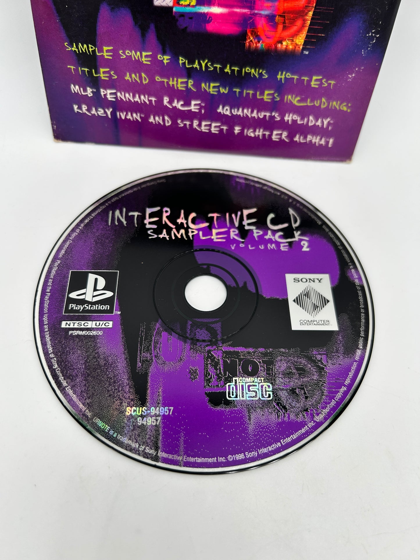 SONY PLAYSTATiON [PS1] | iNTERACTiVE CD SAMPLER PACK DiSK VOLUME 2