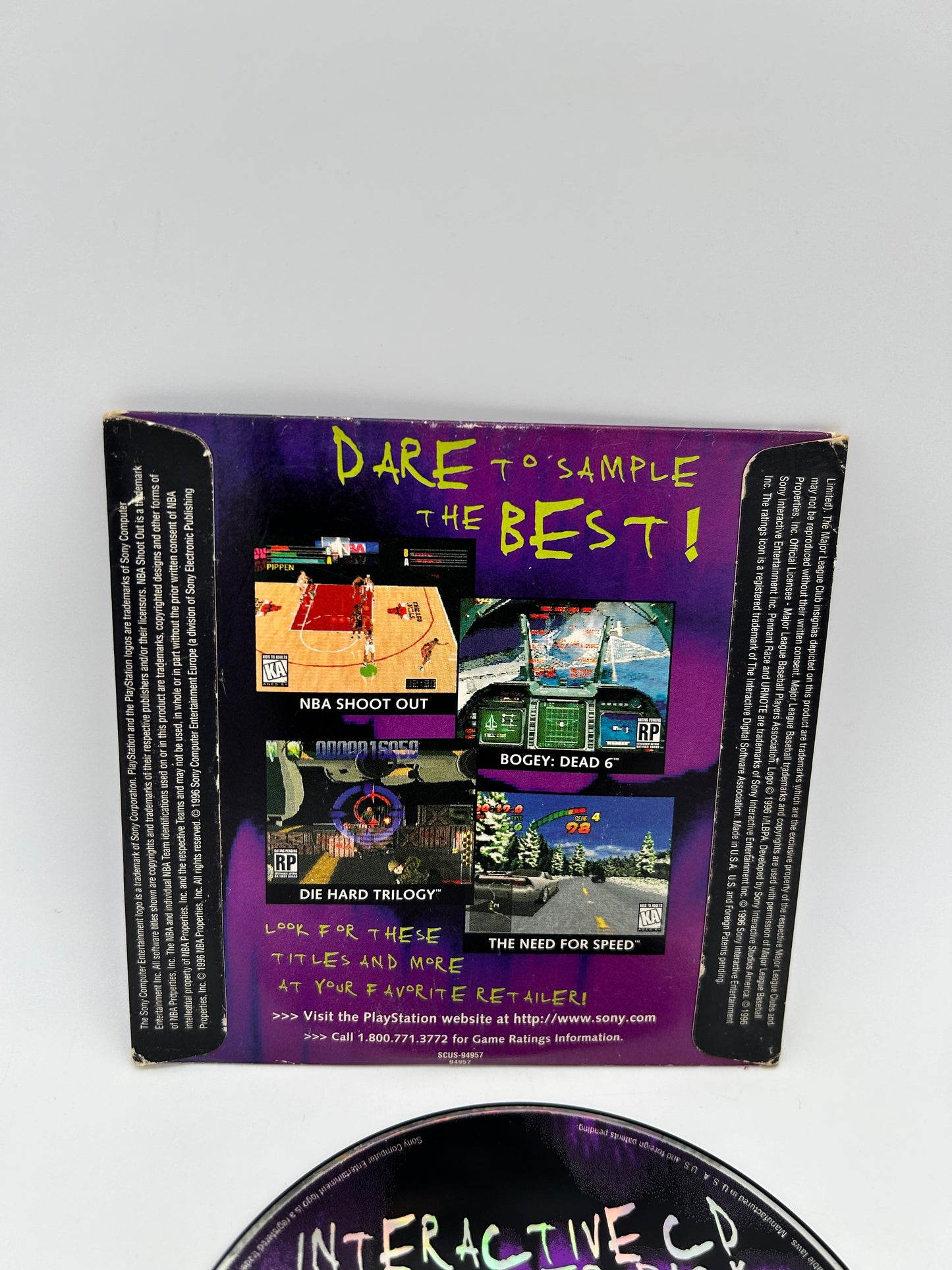 SONY PLAYSTATiON [PS1] | iNTERACTiVE CD SAMPLER PACK DiSK VOLUME 2