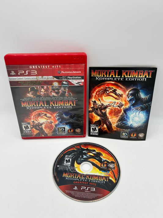 PiXEL-RETRO.COM : SONY PLAYSTATION 3 (PS3) COMPLET CIB BOX MANUAL GAME NTSC MORTAL KOMBAT KOMPLETE EDITION