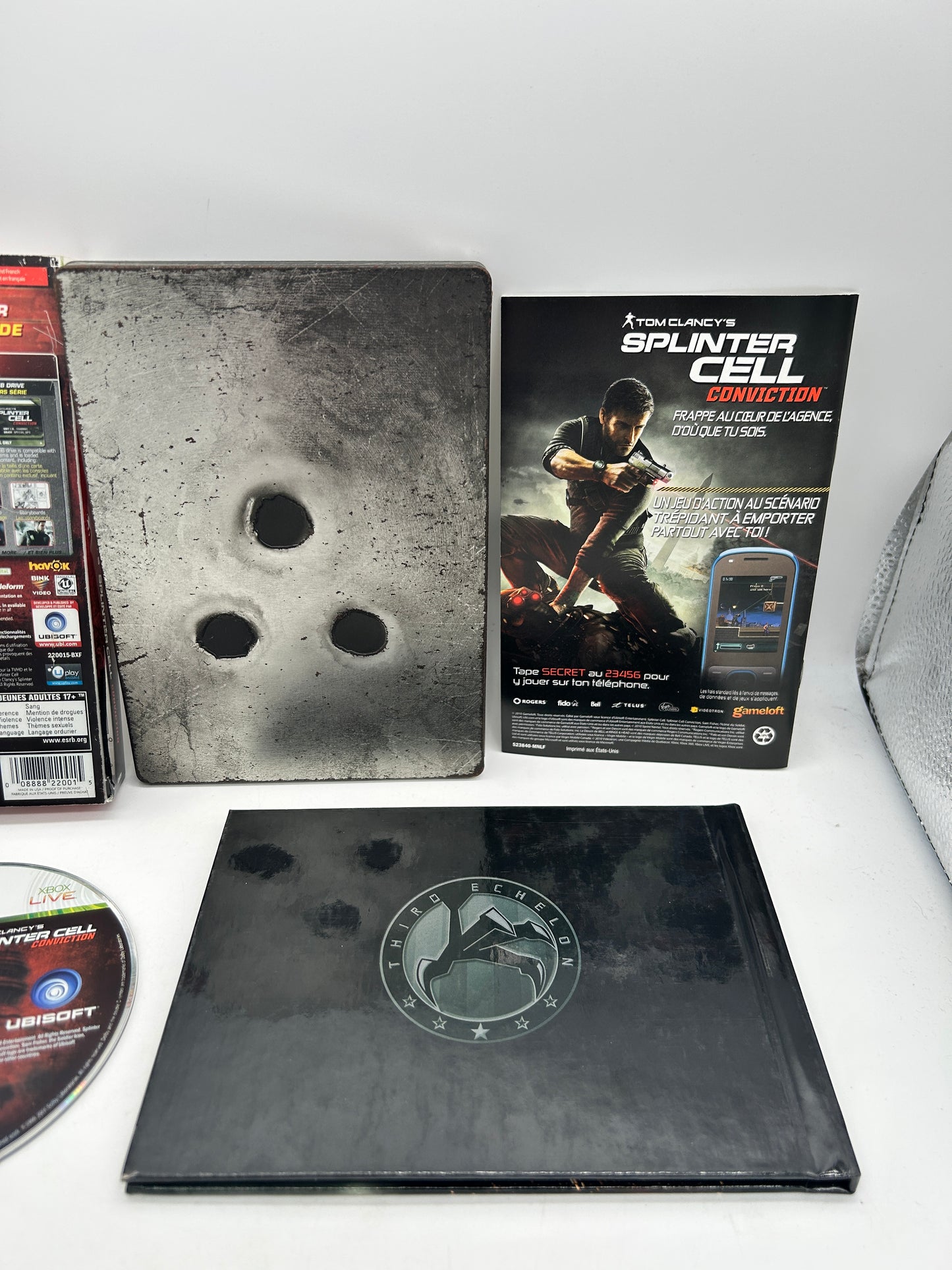 MiCROSOFT XBOX 360 | TOM CLANCYS SPLiNTER CELL CONViCTiON | COLLECTORS EDiTiON