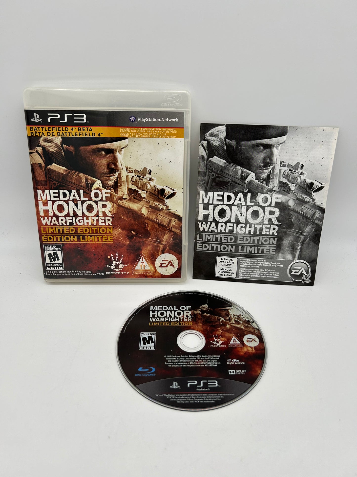 PiXEL-RETRO.COM : SONY PLAYSTATION 3 PS3 COMPLETE GAME BOX MANUAL NTSC MEDAL OF HONOR WARFIGHTER LIMITED EDITION