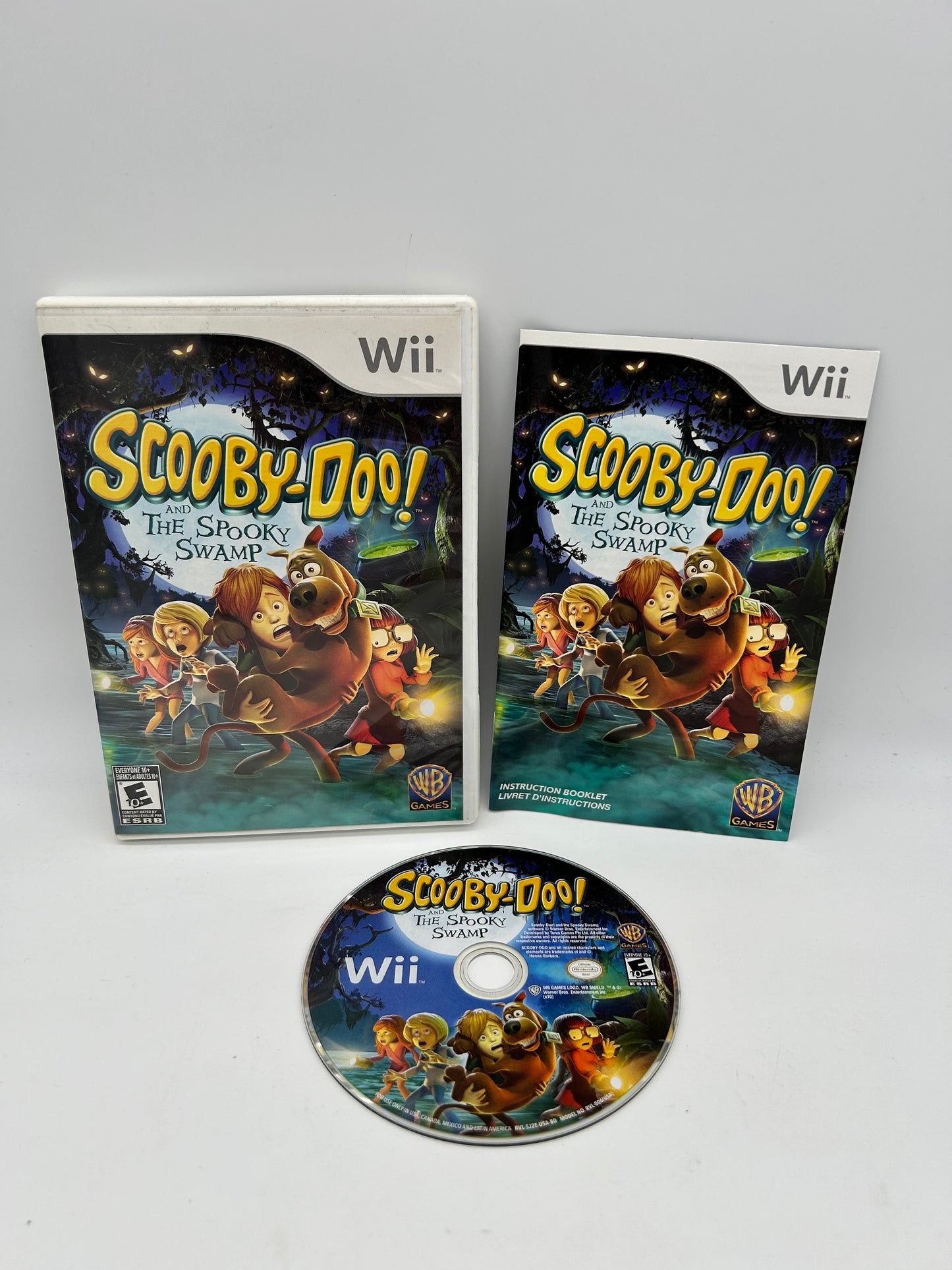 PiXEL-RETRO.COM : NINTENDO WII COMPLET CIB BOX MANUAL GAME NTSC SCOOBY-DOO AND THE SPOOKY SWAMP