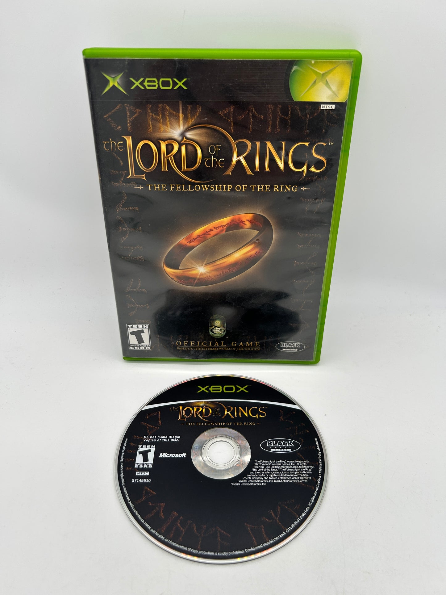 PiXEL-RETRO.COM : MICROSOFT XBOX COMPLETE CIB BOX MANUAL GAME NTSC THE LORD OF THE RINGS THE FELLOWSHINP OF THE RING