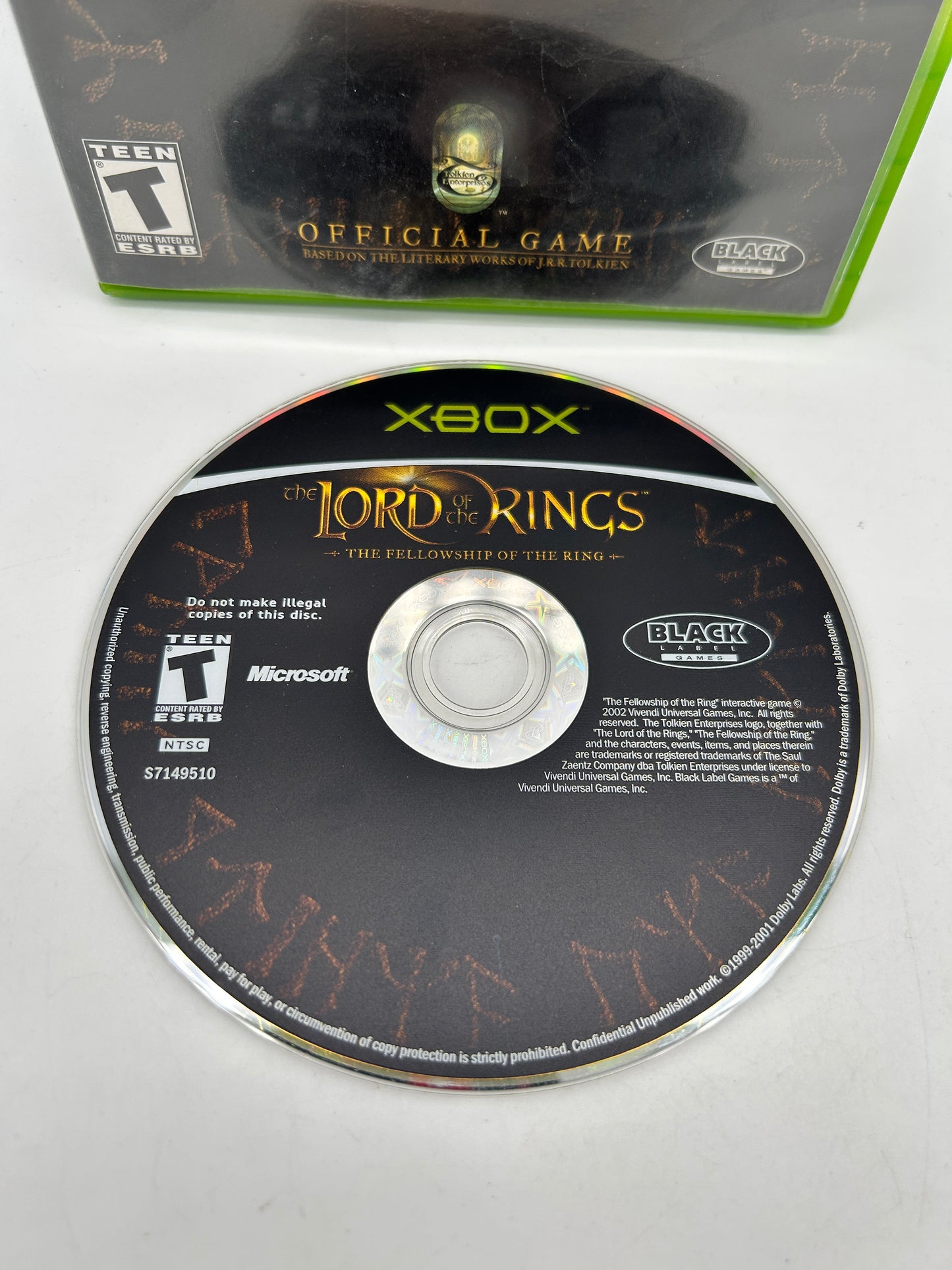 MiCROSOFT XBOX ORiGiNAL | THE LORD OF THE RiNGS THE FELLOWSHiP OF THE RiNG