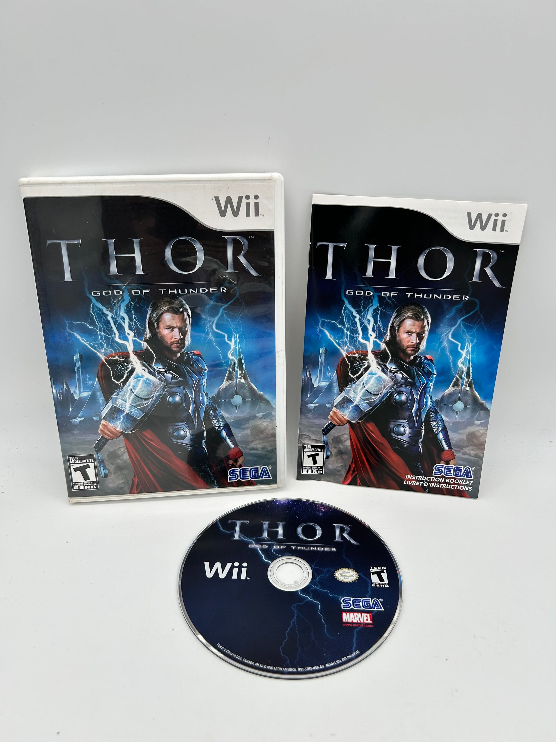 PiXEL-RETRO.COM : NINTENDO WII COMPLET CIB BOX MANUAL GAME NTSC THOR GOD OF THUNDER