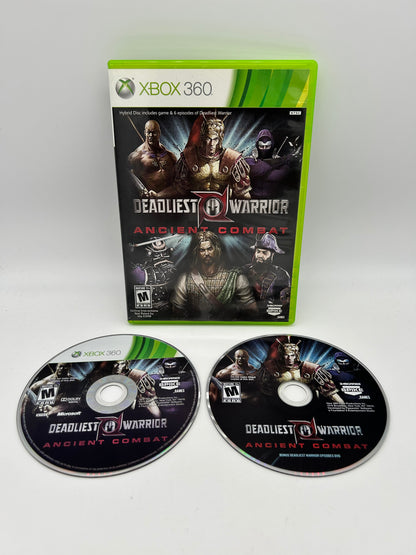 PiXEL-RETRO.COM : MICROSOFT XBOX 360 COMPLETE CIB BOX MANUAL GAME NTSC DEADLIEST WARRIOR ANCIENT COMBAT