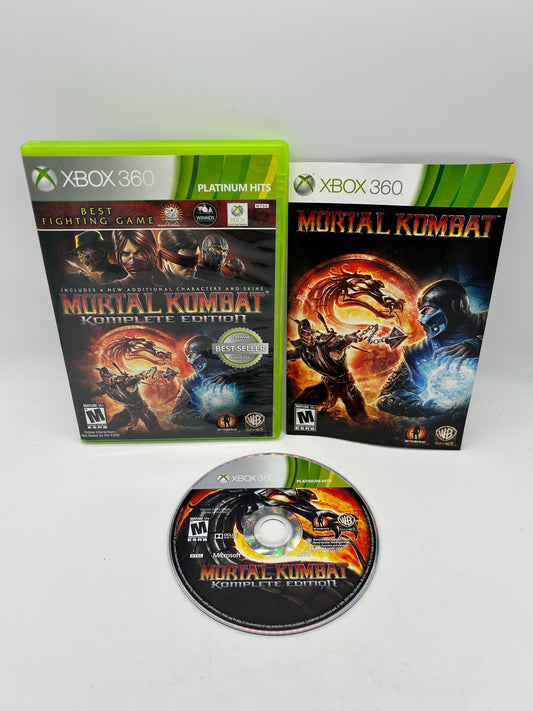 PiXEL-RETRO.COM : MICROSOFT XBOX 360 COMPLETE CIB BOX MANUAL GAME NTSC MORTAL KOMBAT KOMPLETE EDITION