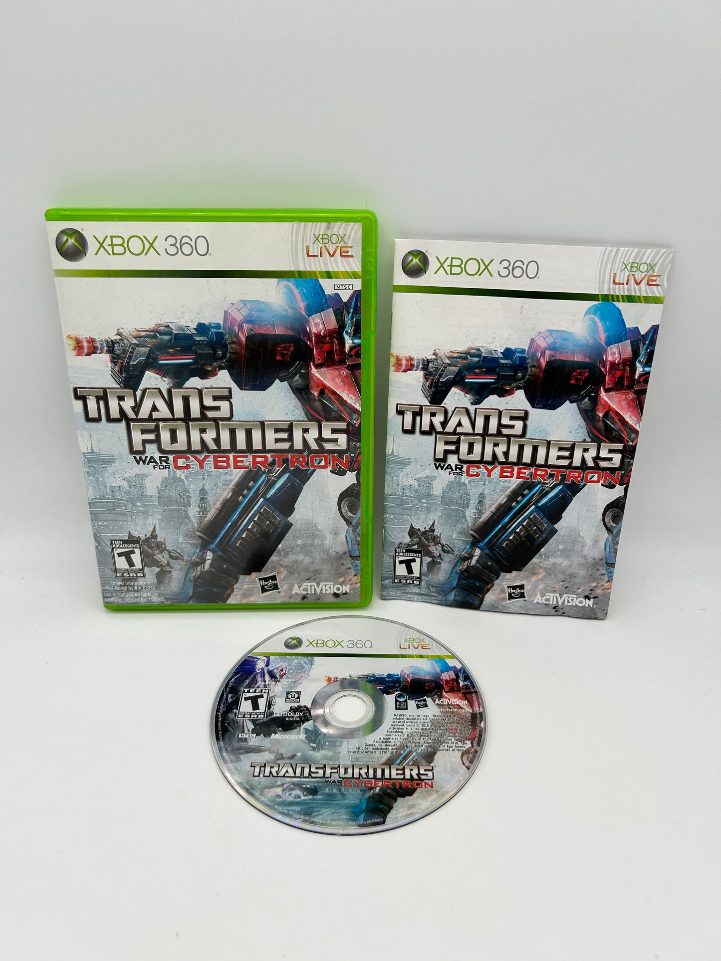 PiXEL-RETRO.COM : MICROSOFT XBOX 360 COMPLETE CIB BOX MANUAL GAME NTSC TRANSFORMERS WAR FOR CYBERTRON
