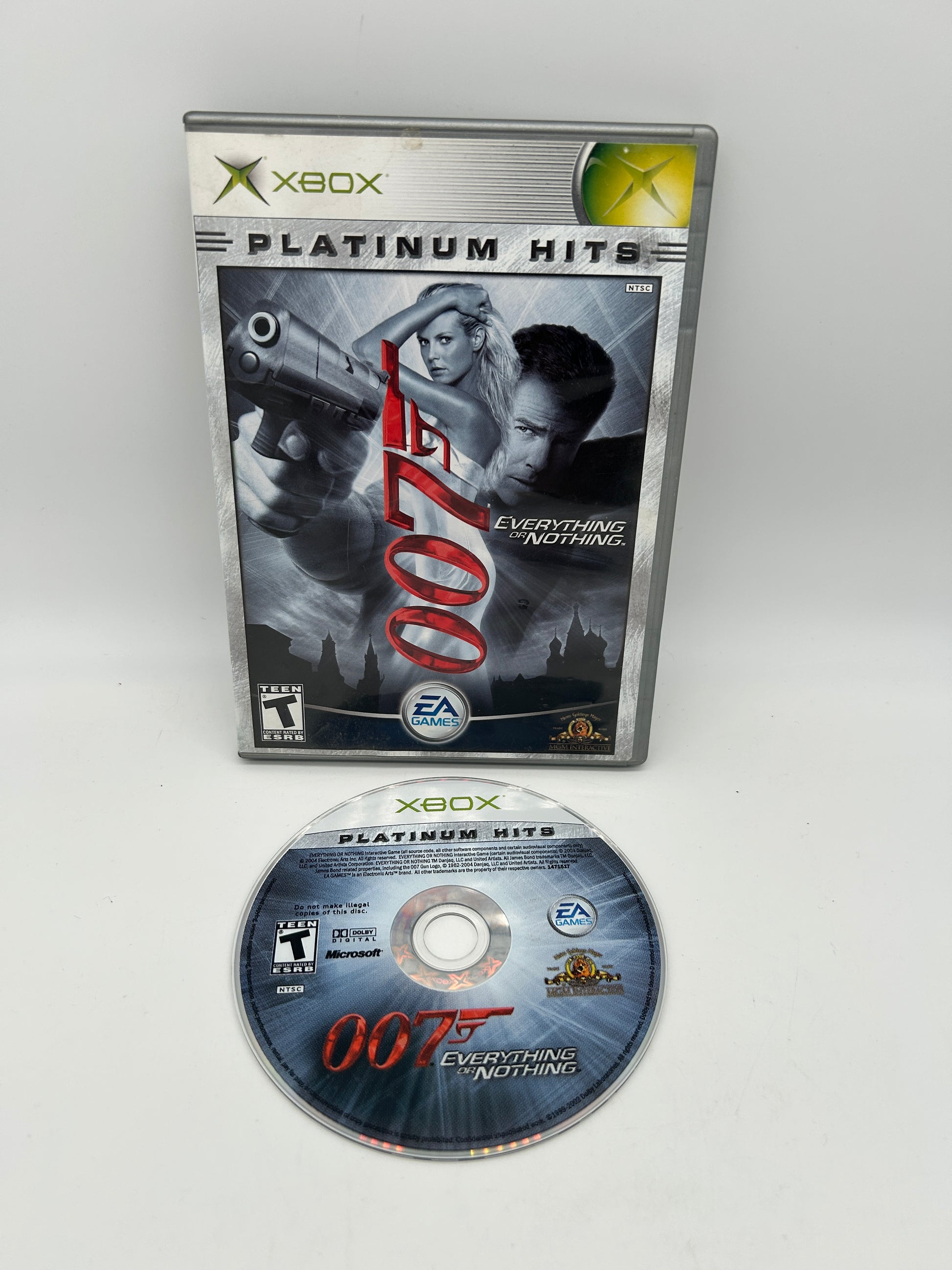 PiXEL-RETRO.COM : MICROSOFT XBOX COMPLETE CIB BOX MANUAL GAME NTSC 007 EVERYTHING OR NOTHING