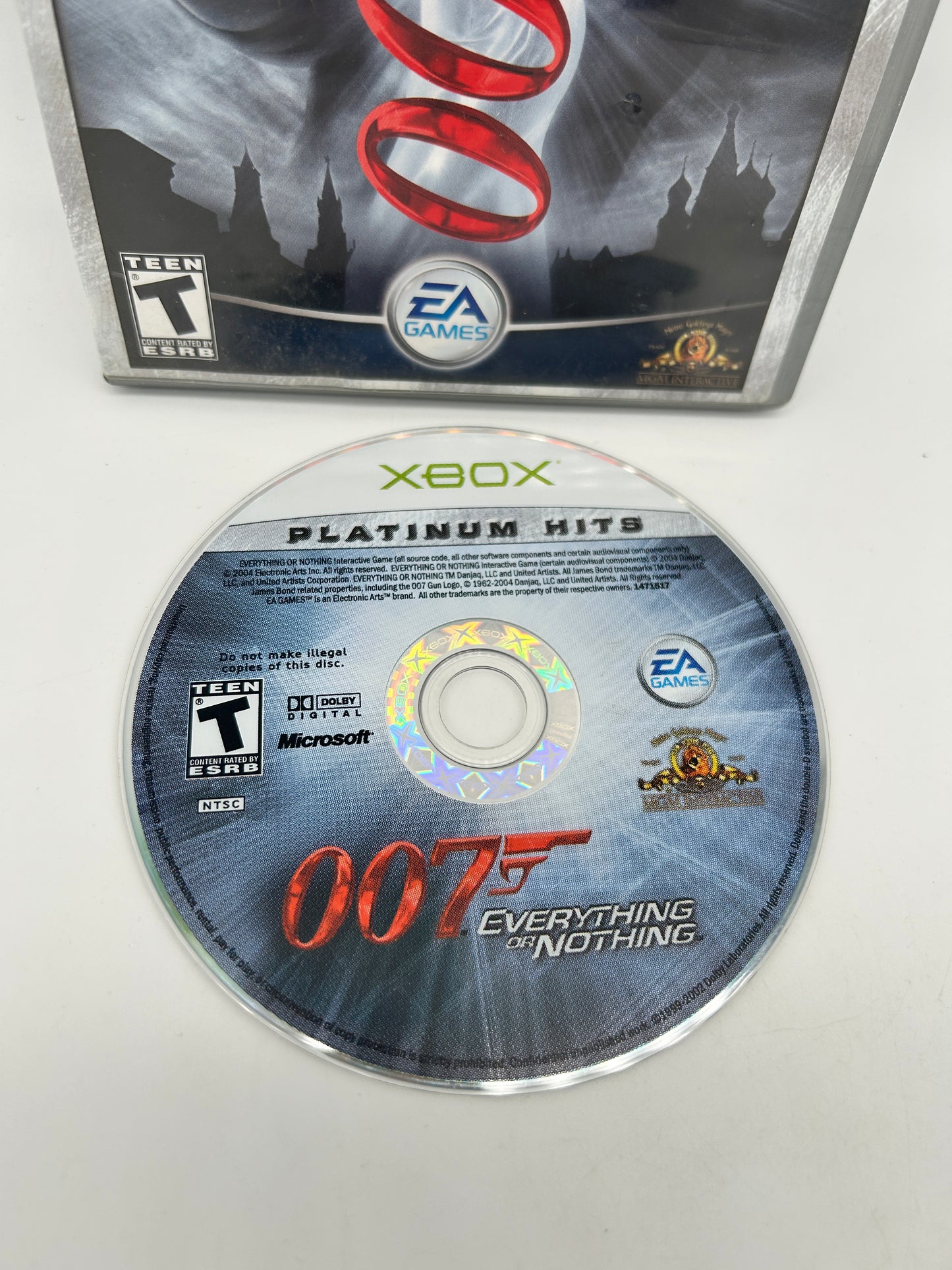MiCROSOFT XBOX ORiGiNAL | 007 EVERYTHiNG OR NOTHiNG | PLATiNUM HiTS