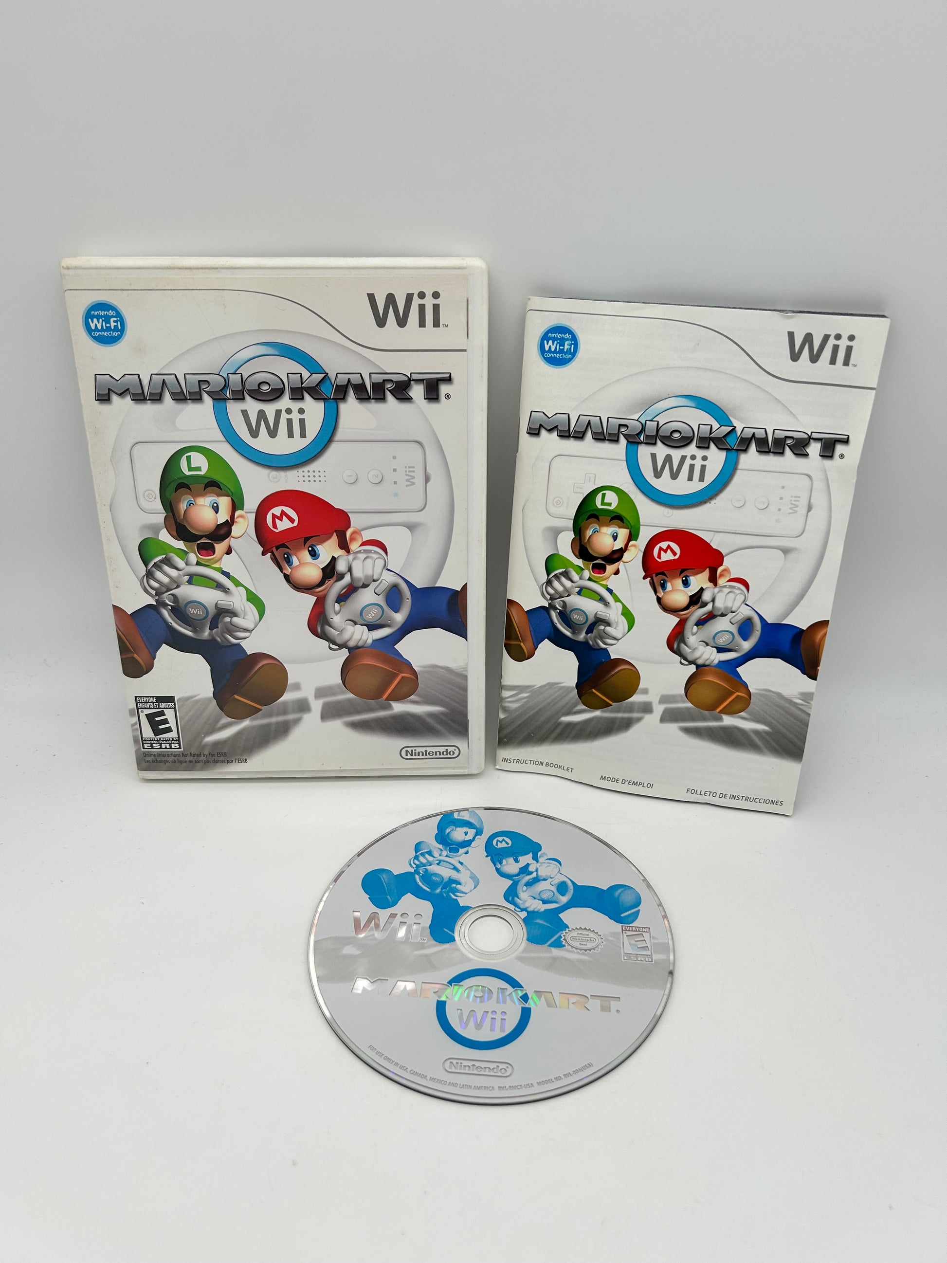 PiXEL-RETRO.COM : NINTENDO WII COMPLET CIB BOX MANUAL GAME NTSC MARIO KART WII