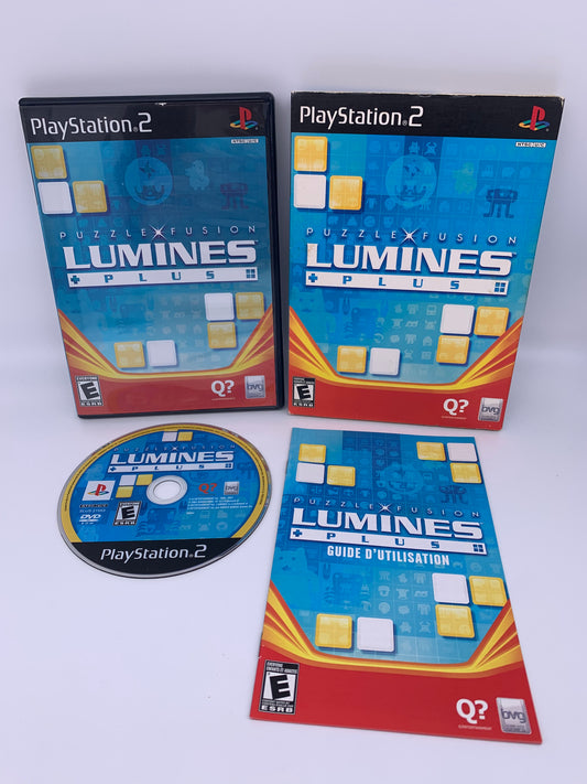 PiXEL-RETRO.COM : SONY PLAYSTATION 2 (PS2) COMPLET CIB BOX MANUAL GAME NTSC puzzle fusion lumines plus