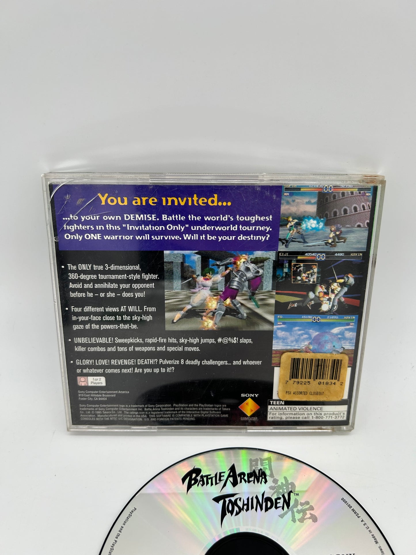 SONY PLAYSTATiON [PS1] | BATTLE ARENA TOSHiNDEN | GREATEST HiTS