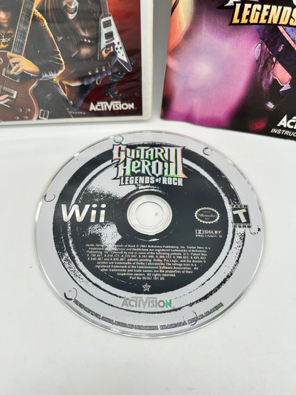 NiNTENDO Wii | GUiTAR HERO III LEGENDS OF ROCK