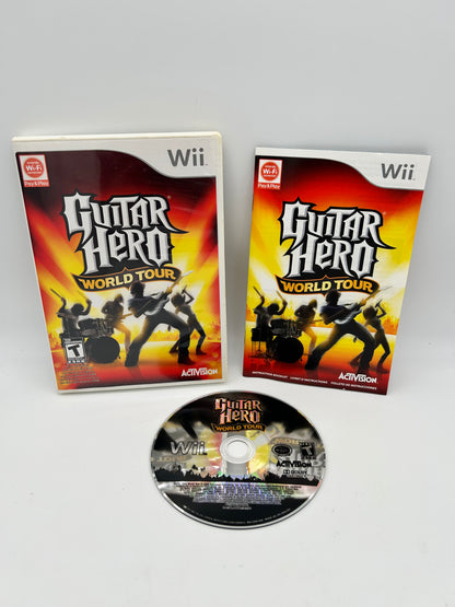 PiXEL-RETRO.COM : NINTENDO WII COMPLET CIB BOX MANUAL GAME NTSC GUITAR HERO WORLD TOUR