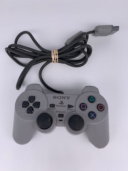 PiXEL-RETRO.COM : SONY PLAYSTATION ORIGINAL GRAY DUALSHOCK CONTROLLER JOYSTICK NTSC SCPH-1200