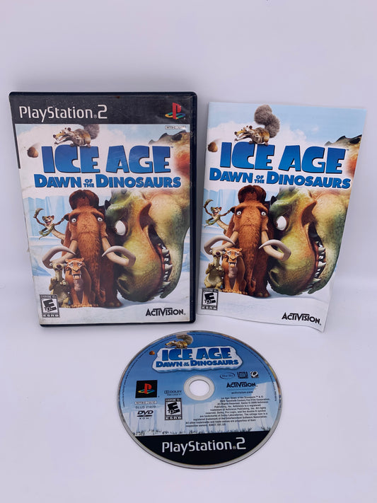 PiXEL-RETRO.COM : SONY PLAYSTATION 2 (PS2) COMPLET CIB BOX MANUAL GAME NTSC ICE AGE DAWN OF THE DINOSAURS
