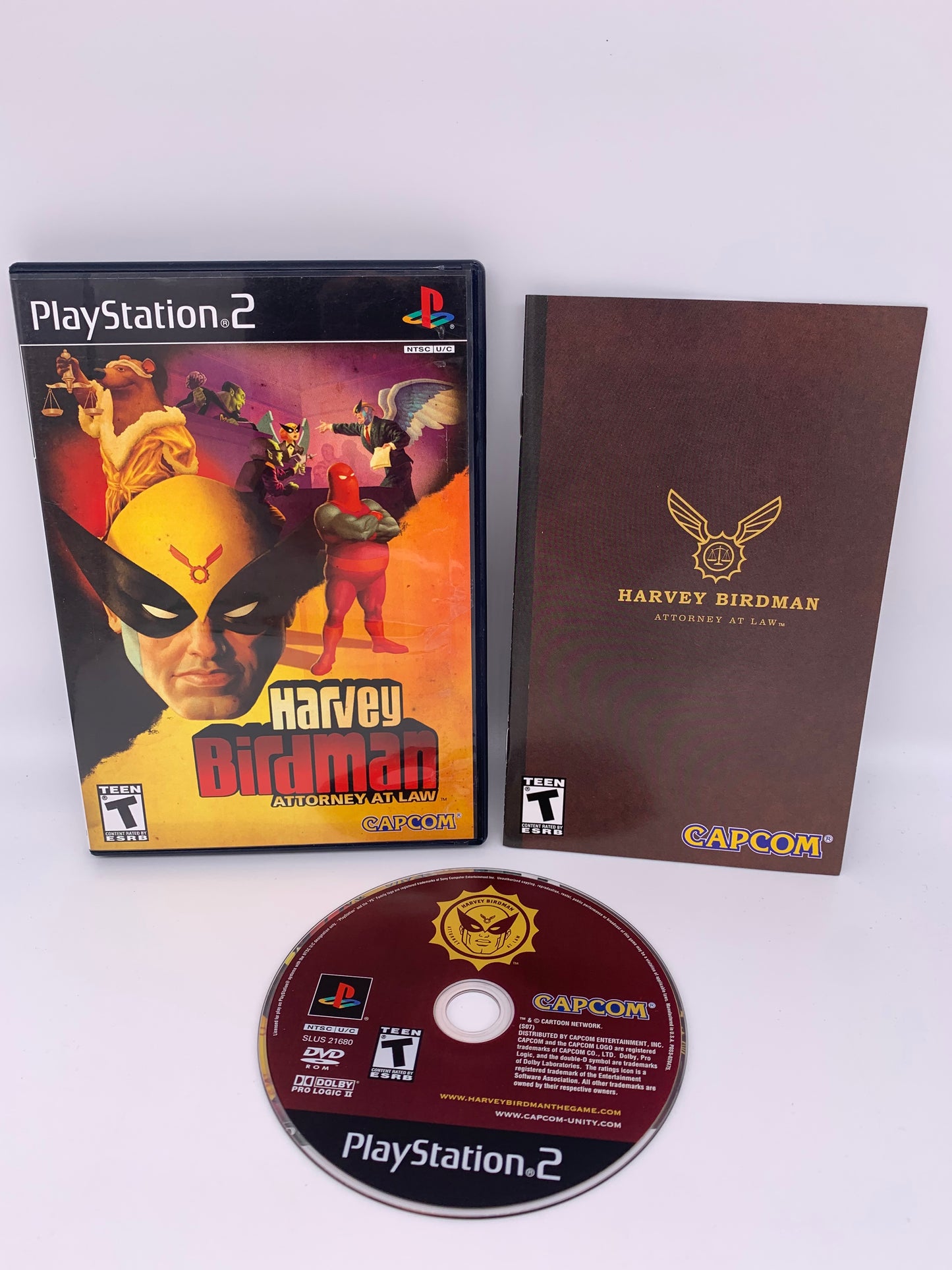 PiXEL-RETRO.COM : SONY PLAYSTATION 2 (PS2) COMPLET CIB BOX MANUAL GAME NTSC HARVEY BIRDMAN ATTORNEY AT LAW