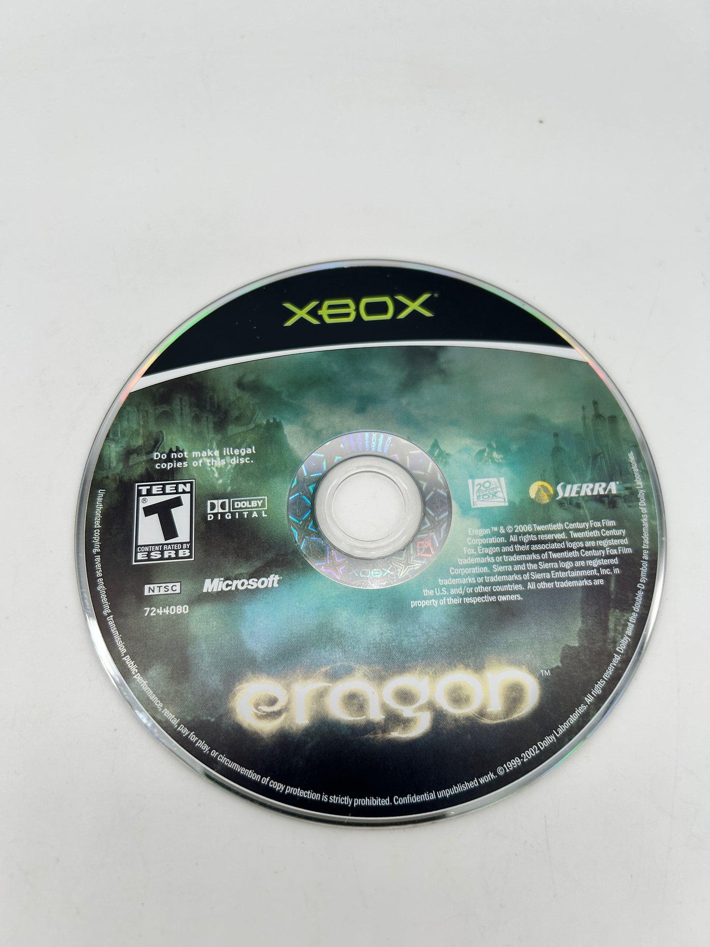 PiXEL-RETRO.COM : MICROSOFT XBOX COMPLETE CIB BOX MANUAL GAME NTSC ERAGON