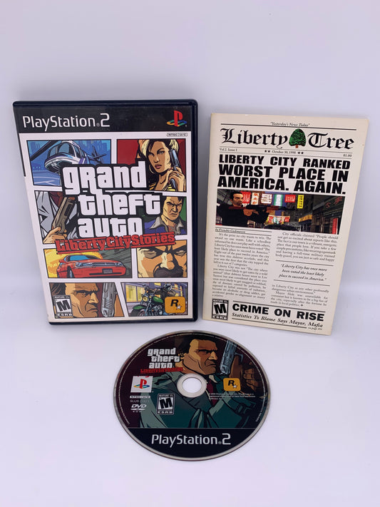 PiXEL-RETRO.COM : SONY PLAYSTATION 2 (PS2) COMPLET CIB BOX MANUAL GAME NTSC GRAND THEFT AUTO LIBERTY CITY STORIES