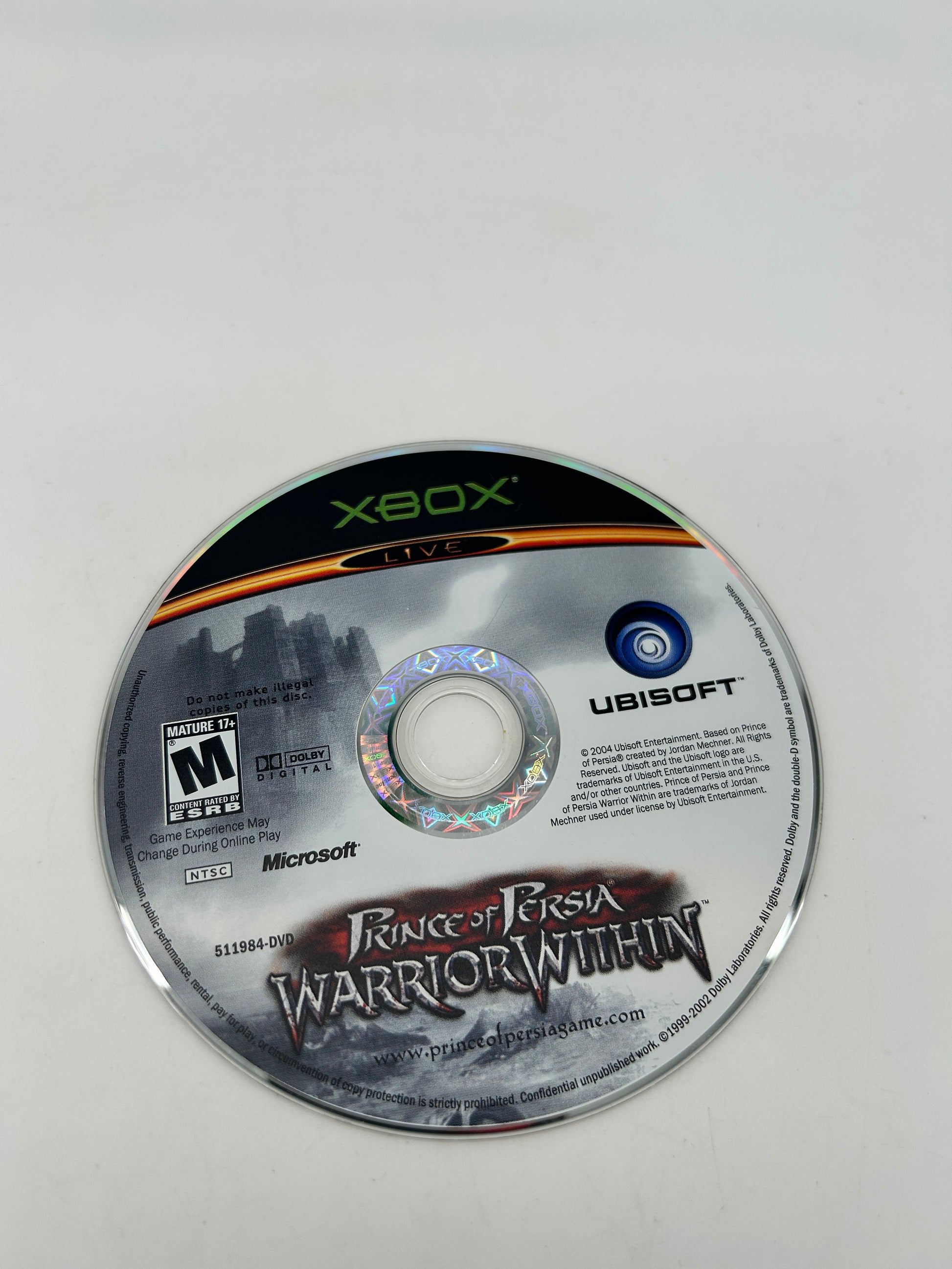 PiXEL-RETRO.COM : MICROSOFT XBOX COMPLETE CIB BOX MANUAL GAME NTSC PRINCE OF PERSIA WARRIOR WITHIN