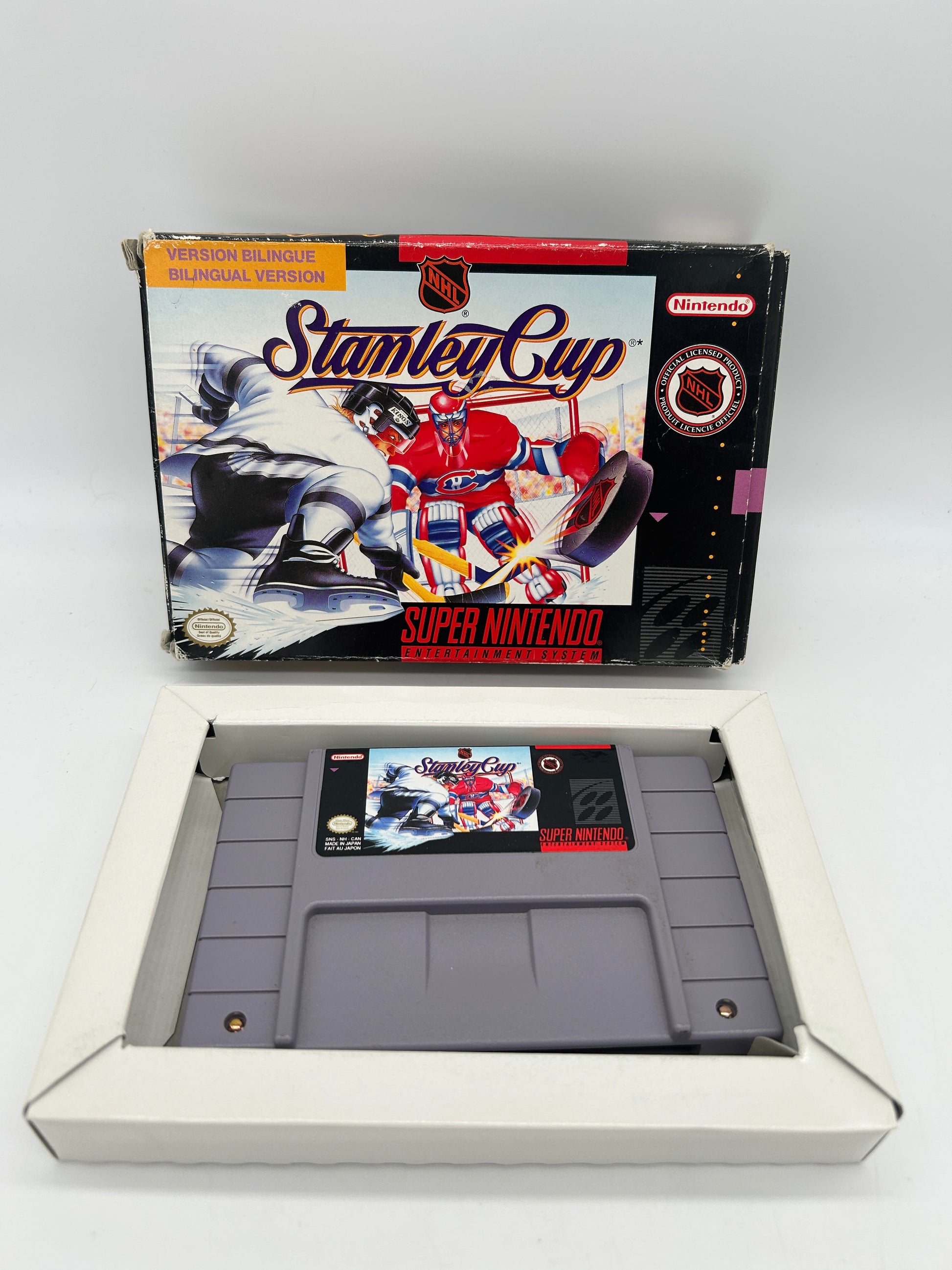 PiXEL-RETRO.COM : SUPER NINTENDO NES (SNES) GAME NTSC NHL STANLEY CUP