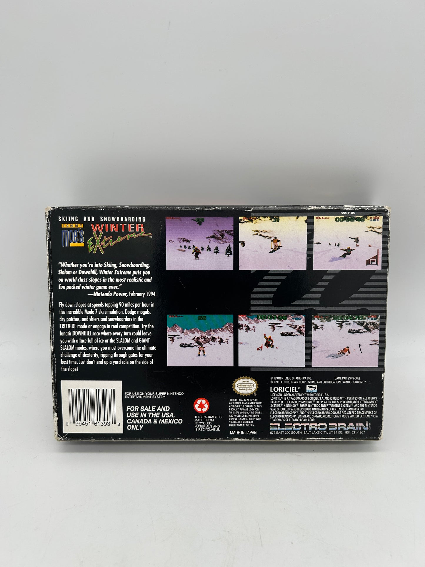 SUPER NiNTENDO [SNES] | SKiiNG AND SNOWBOARDiNG TOMMY MOES WiNTER EXTREME