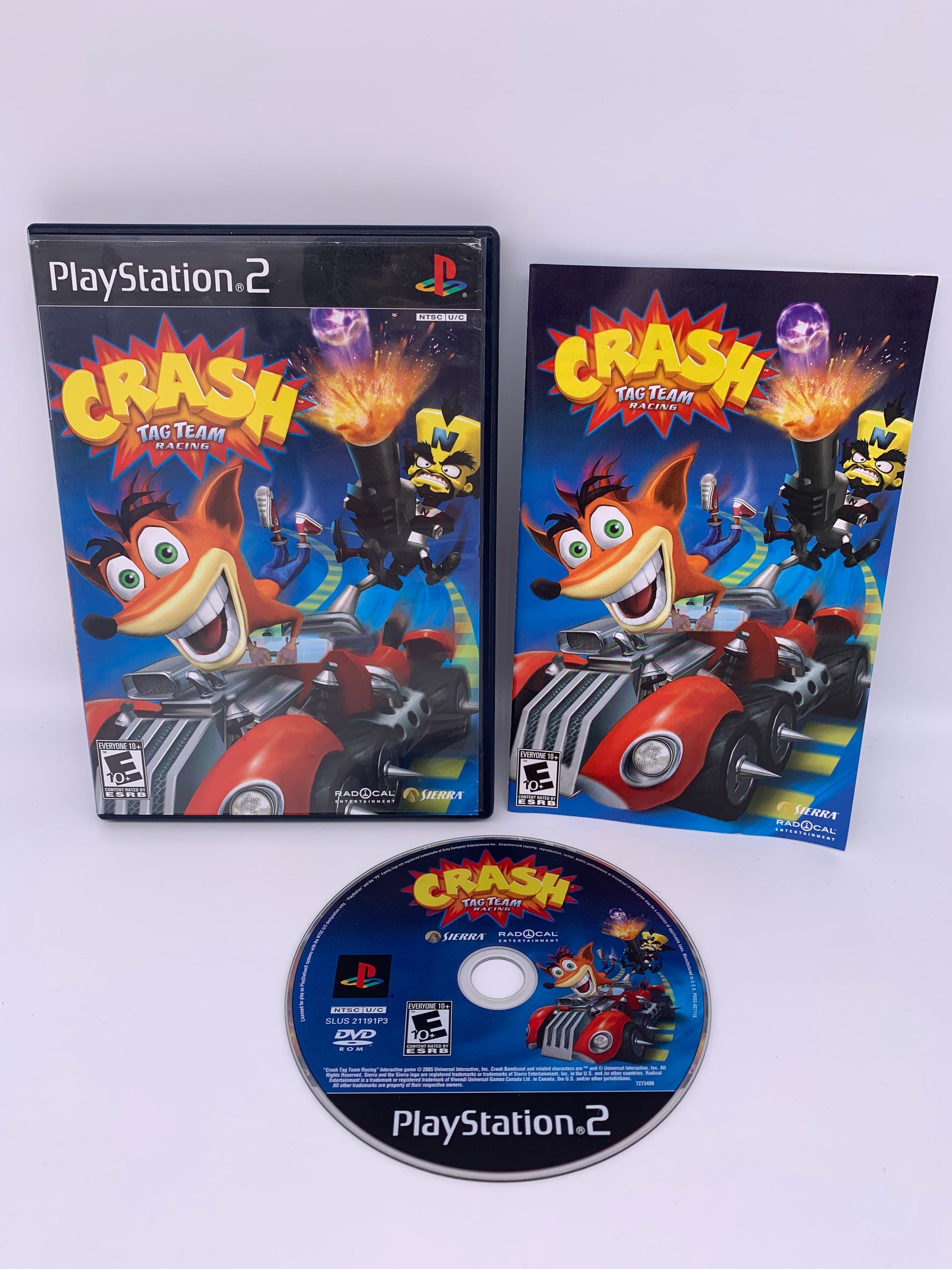 PiXEL-RETRO.COM : SONY PLAYSTATION 2 (PS2) COMPLET CIB BOX MANUAL GAME NTSC CRASH TAG TEAM RACING