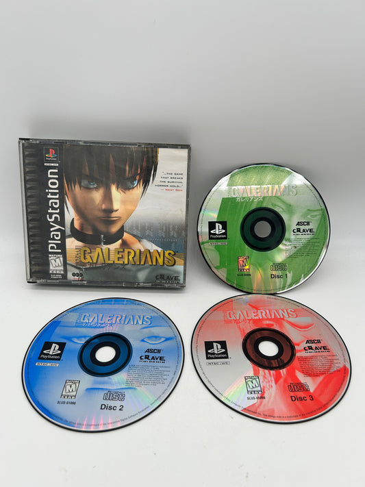 PiXEL-RETRO.COM : SONY PLAYSTATION (PS1) COMPLETE CIB BOX MANUAL GAME NTSC GALERIANS