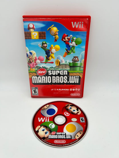 PiXEL-RETRO.COM : NINTENDO WII COMPLET CIB BOX MANUAL GAME NTSC NEW SUPER MARIO BROS. WII