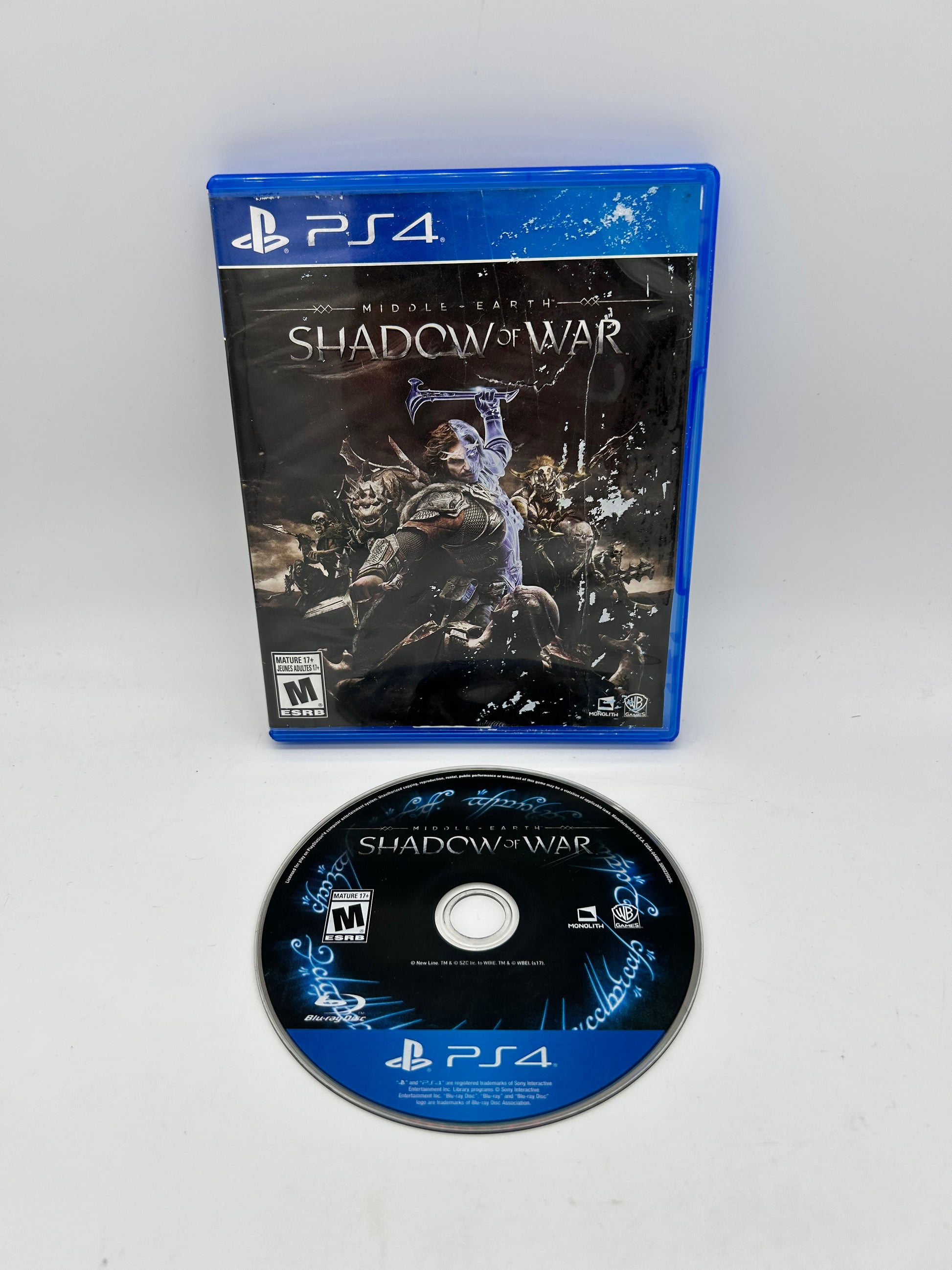 PiXEL-RETRO.COM : SONY PLAYSTATION 4 (PS4) COMPLETE CIB BOX MANUAL GAME NTSC SHADOW OF WAR MIDDLE EARTH