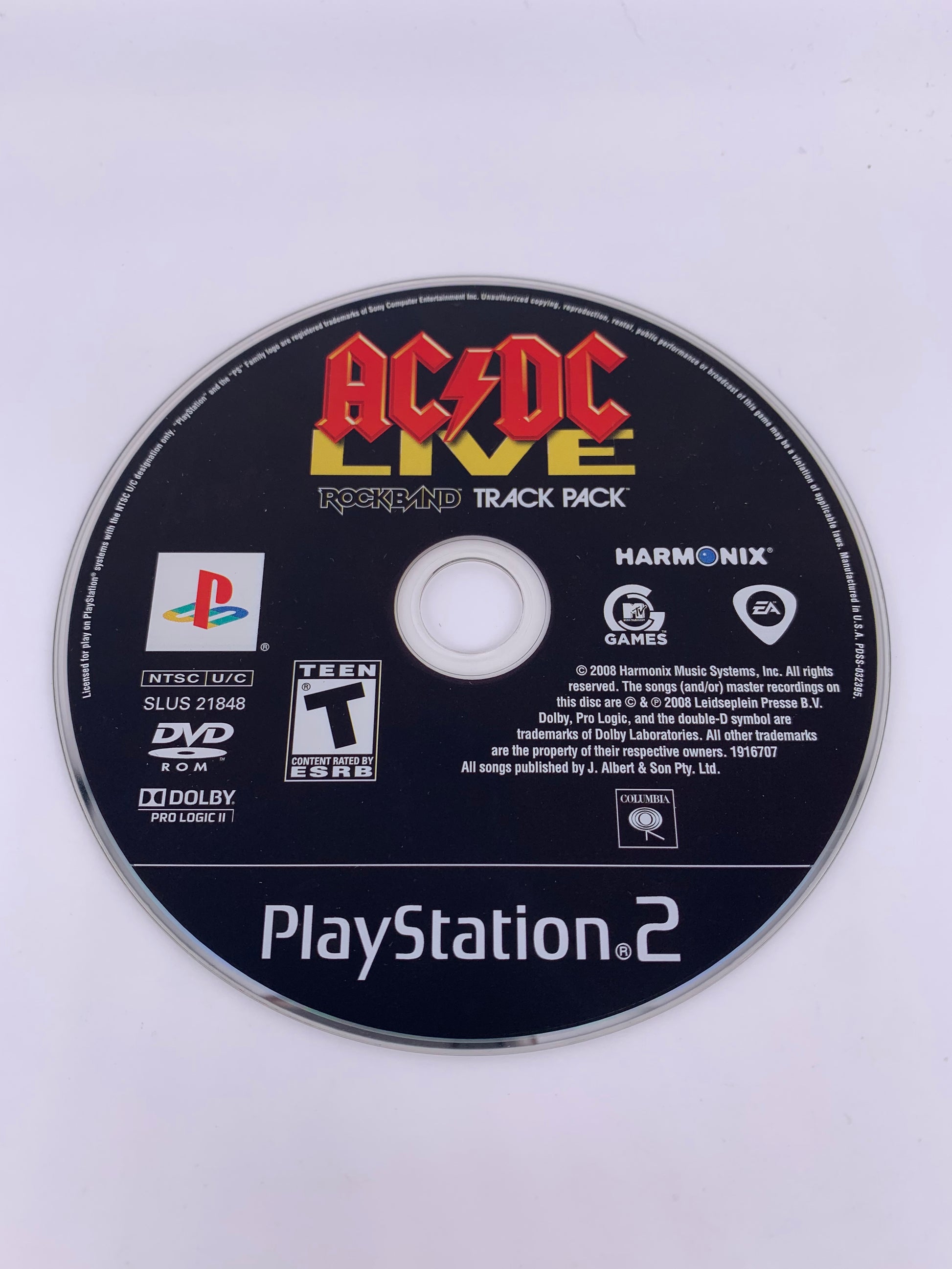 PiXEL-RETRO.COM : SONY PLAYSTATION 2 (PS2) COMPLET CIB BOX MANUAL GAME NTSC AC/DC LIVE ROCK BAND TRACK PACK